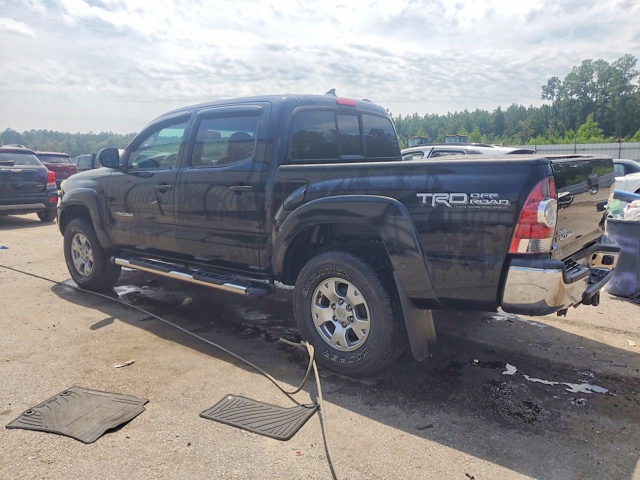 2012 Toyota Tacoma Double Cab Prerunner Black vin: 3TMJU4GN4CM128678