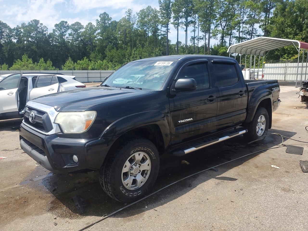 2012 Toyota Tacoma Double Cab Prerunner Black vin: 3TMJU4GN4CM128678