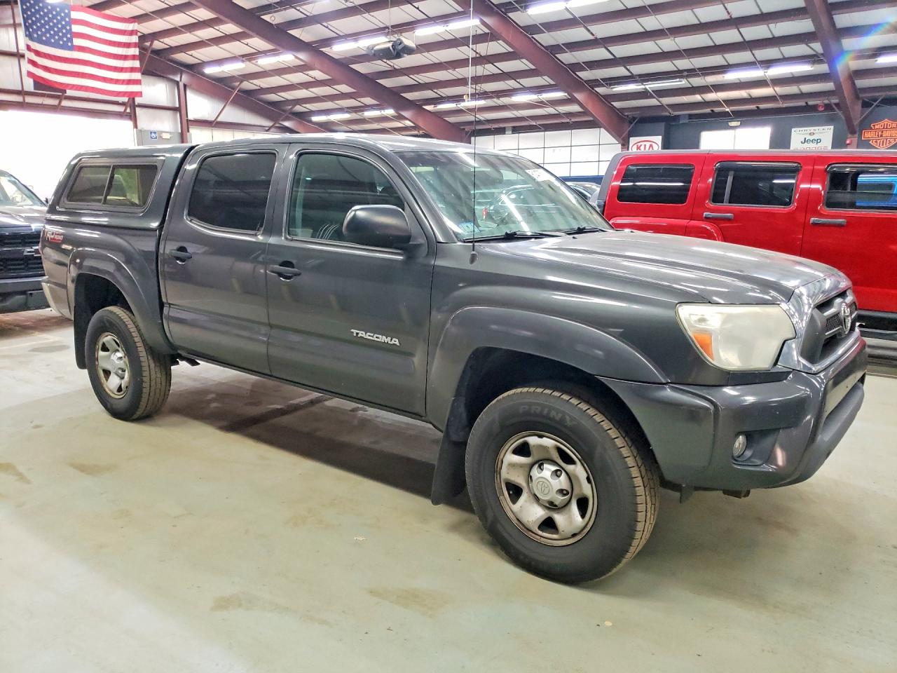 2012 Toyota Tacoma Серый vin: 3TMJU4GN4CM133542