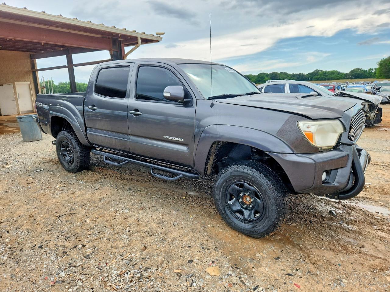 2014 Toyota Tacoma Double Cab Prerunner Gray vin: 3TMJU4GN4EM159786