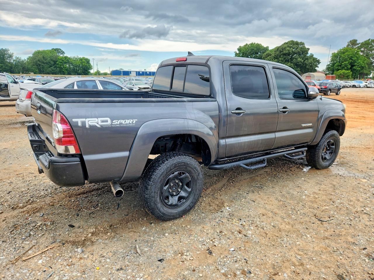 2014 Toyota Tacoma Double Cab Prerunner Gray vin: 3TMJU4GN4EM159786