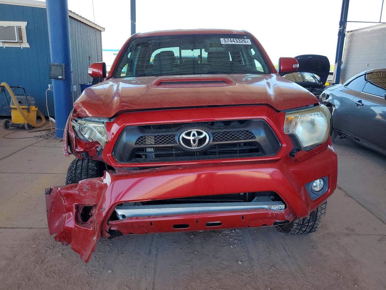 2014 Toyota Tacoma Double Cab Prerunner Red vin: 3TMJU4GN4EM169508