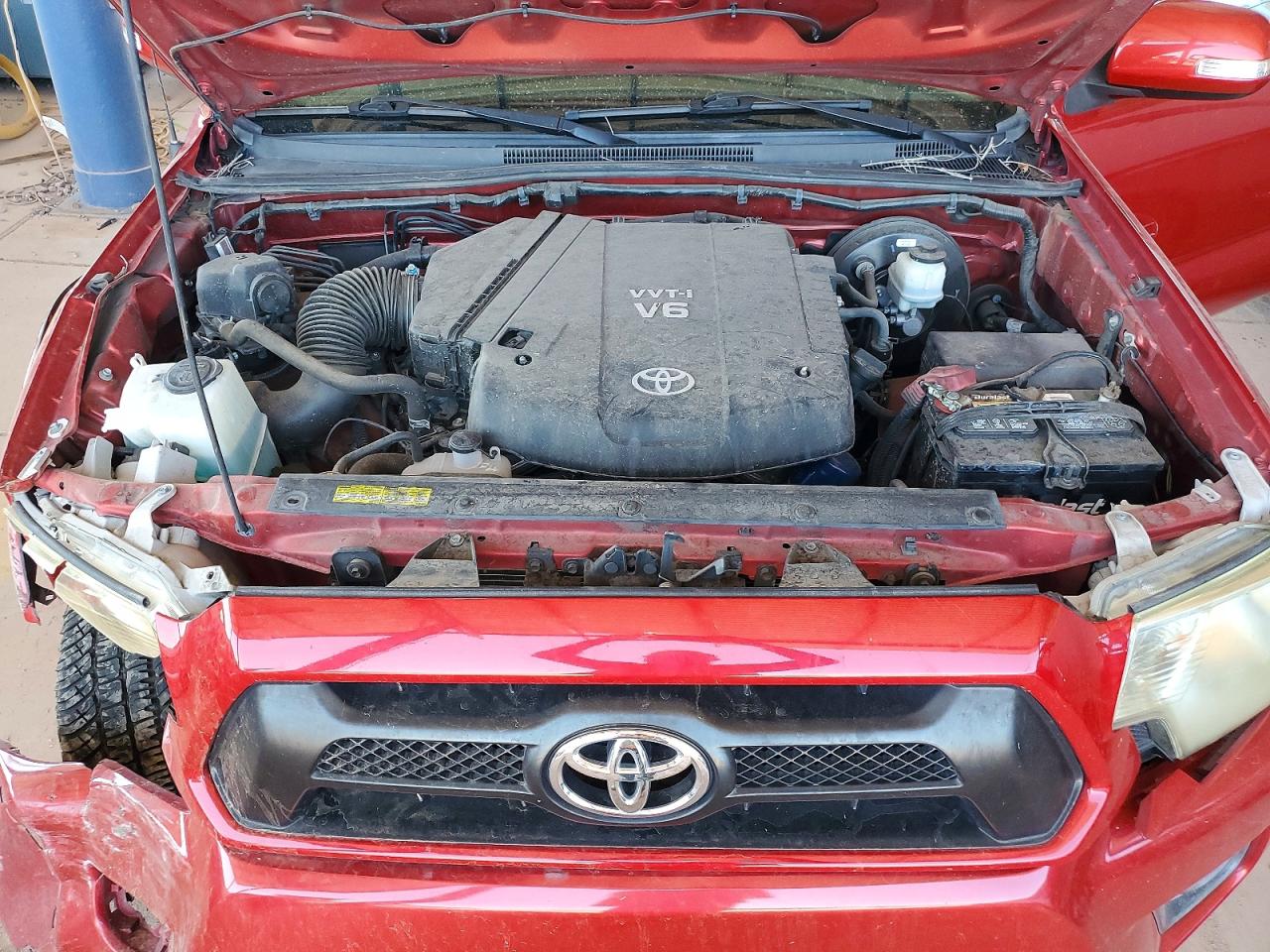 2014 Toyota Tacoma Double Cab Prerunner Red vin: 3TMJU4GN4EM169508