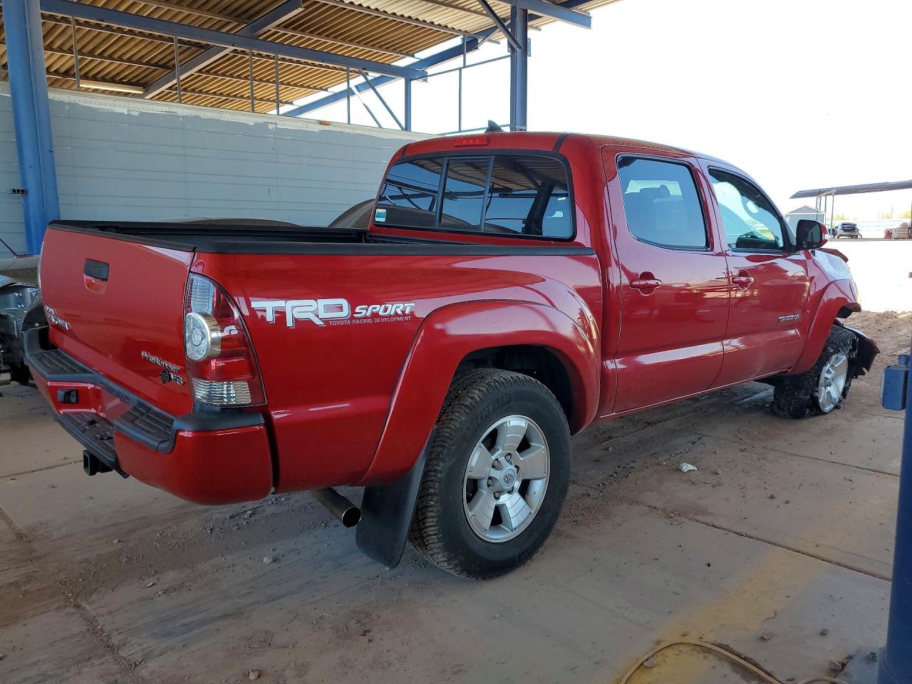 2014 Toyota Tacoma Double Cab Prerunner Red vin: 3TMJU4GN4EM169508
