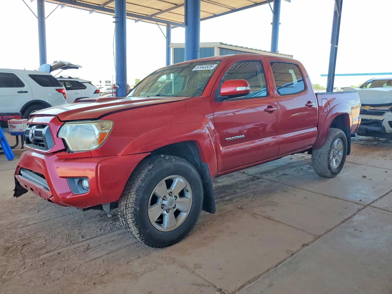 2014 Toyota Tacoma Double Cab Prerunner Red vin: 3TMJU4GN4EM169508