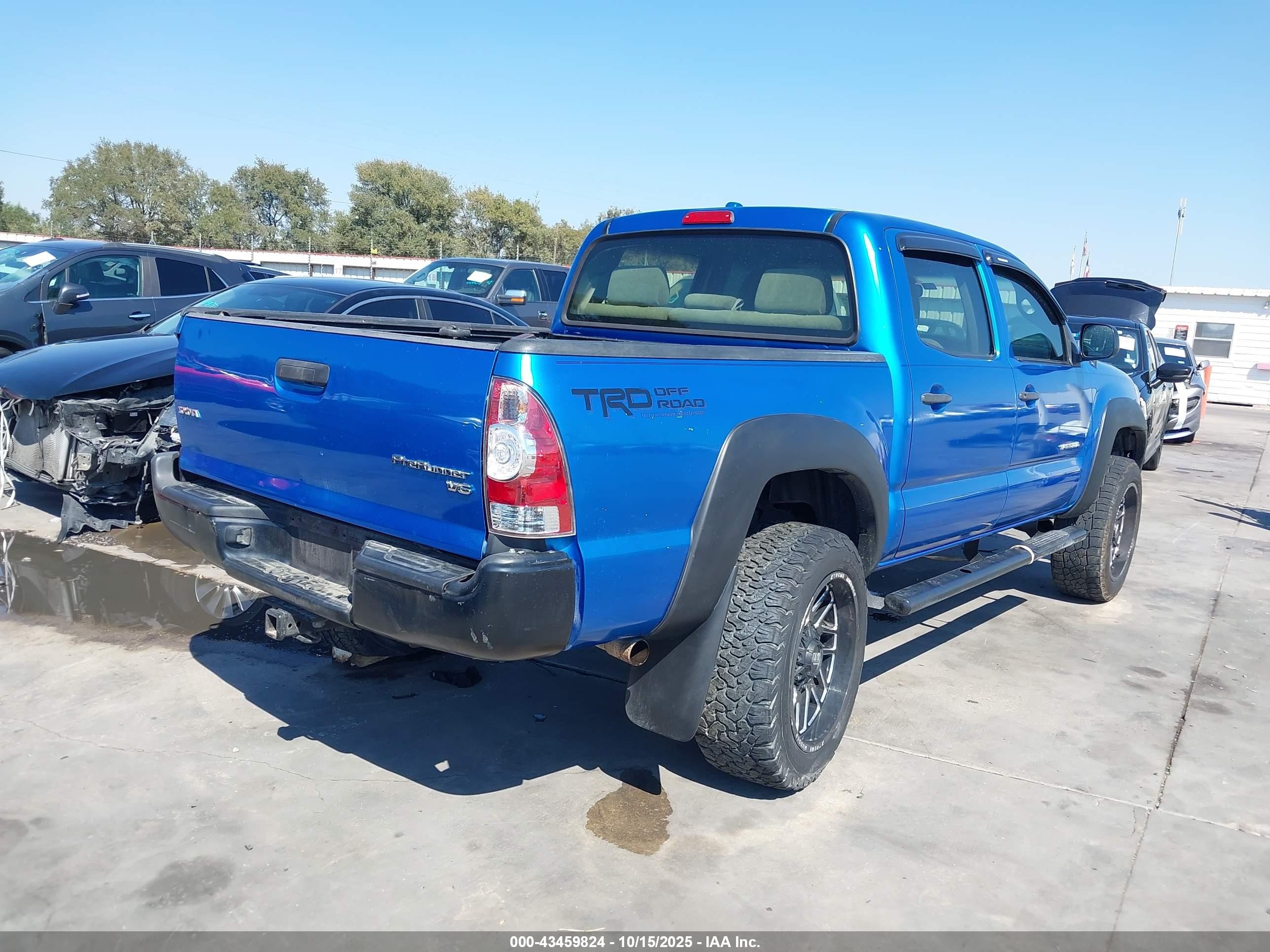2010 Toyota Tacoma Prerunner V6 Blue vin: 3TMJU4GN5AM096479
