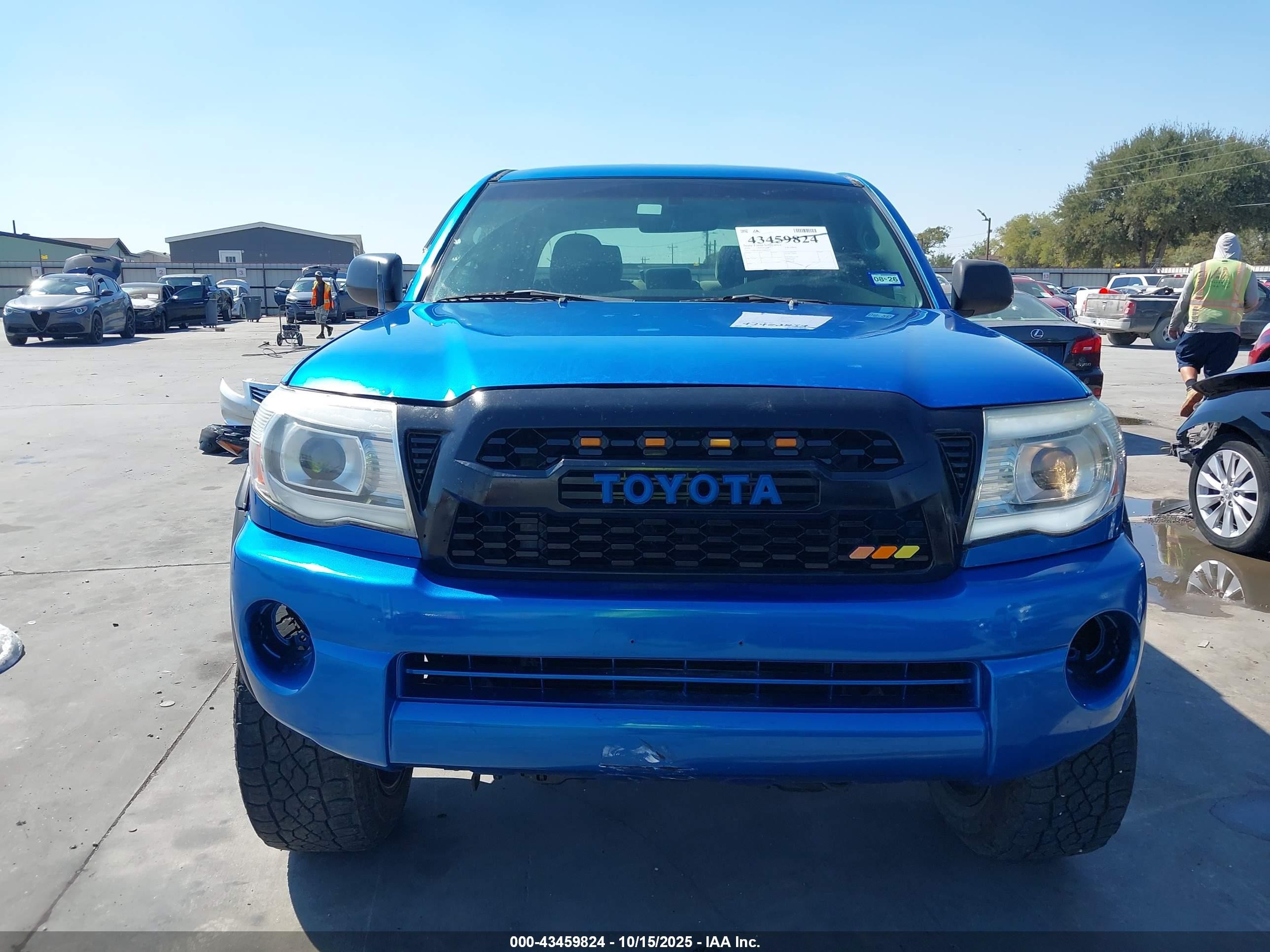 2010 Toyota Tacoma Prerunner V6 Blue vin: 3TMJU4GN5AM096479