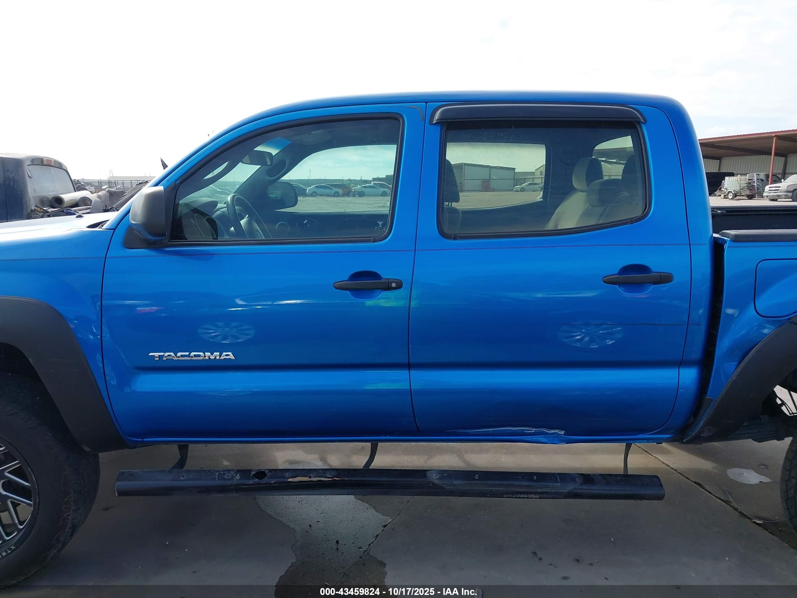 2010 Toyota Tacoma Prerunner V6 Blue vin: 3TMJU4GN5AM096479