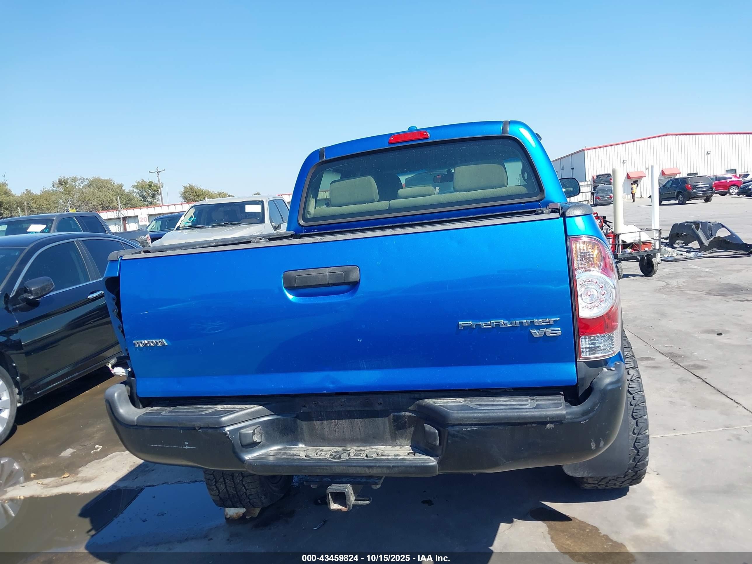 2010 Toyota Tacoma Prerunner V6 Blue vin: 3TMJU4GN5AM096479