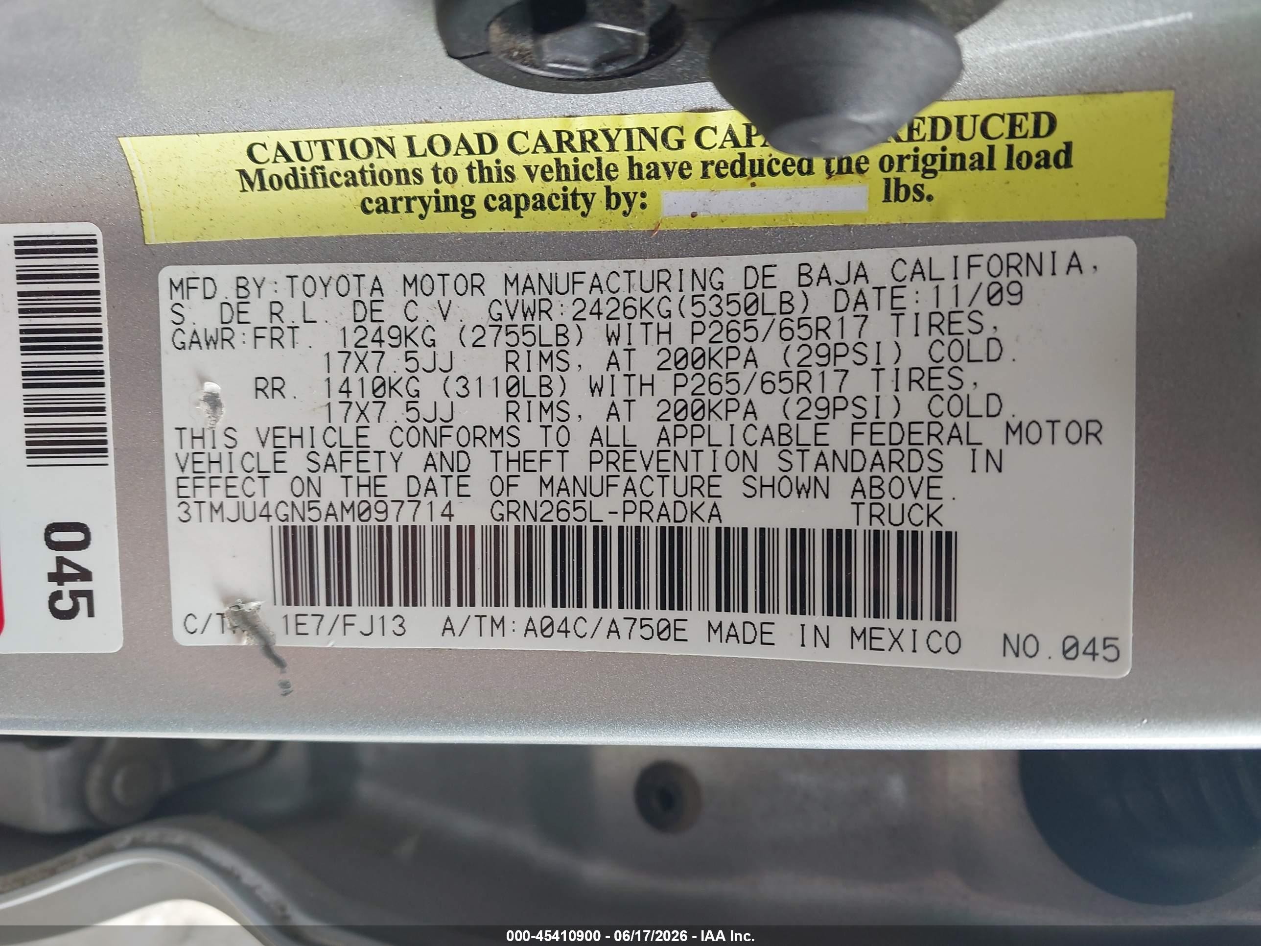2010 Toyota Tacoma Prerunner V6 Silver vin: 3TMJU4GN5AM097714