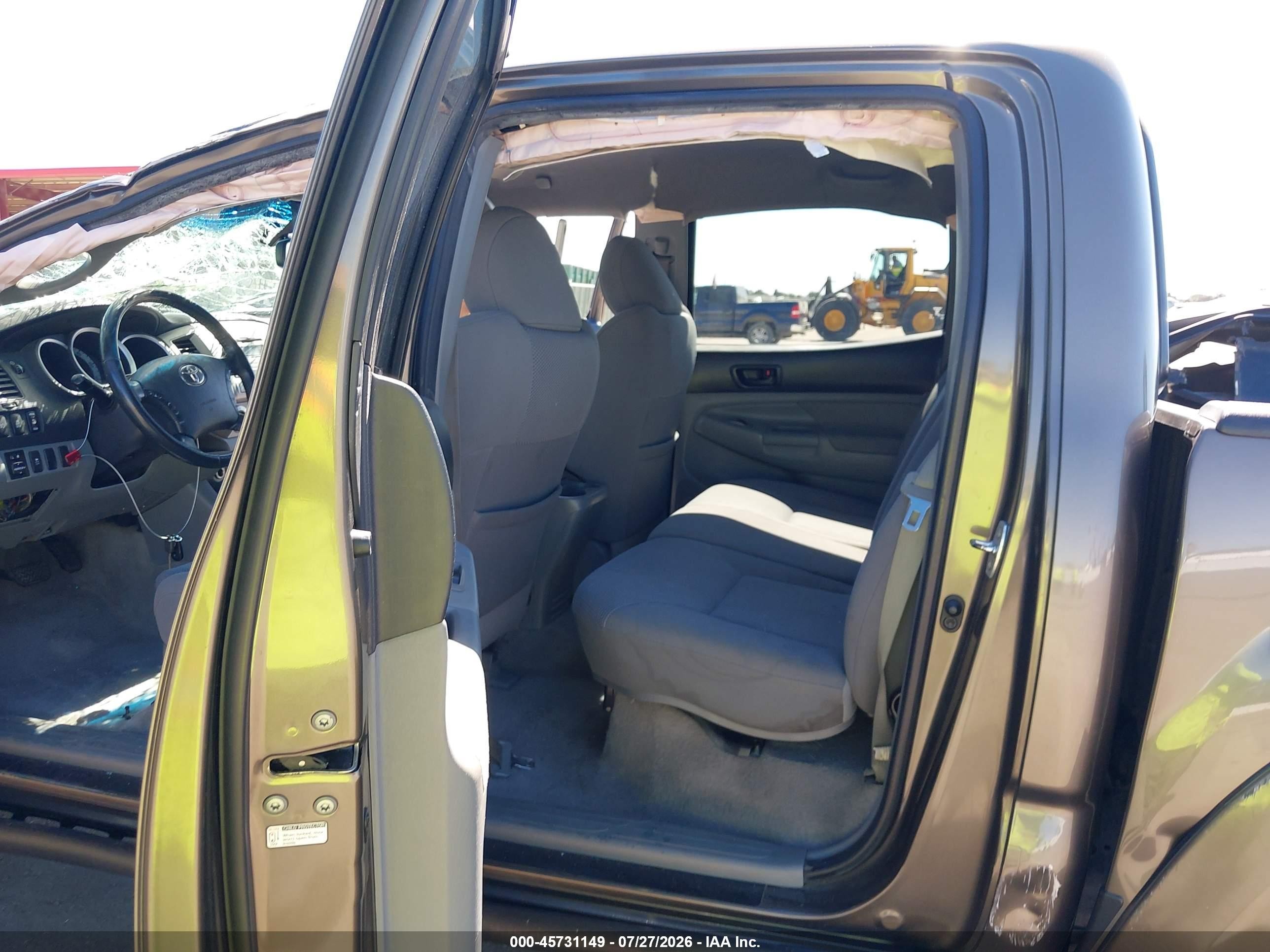 2011 Toyota Tacoma Prerunner V6 Gray vin: 3TMJU4GN5BM124136