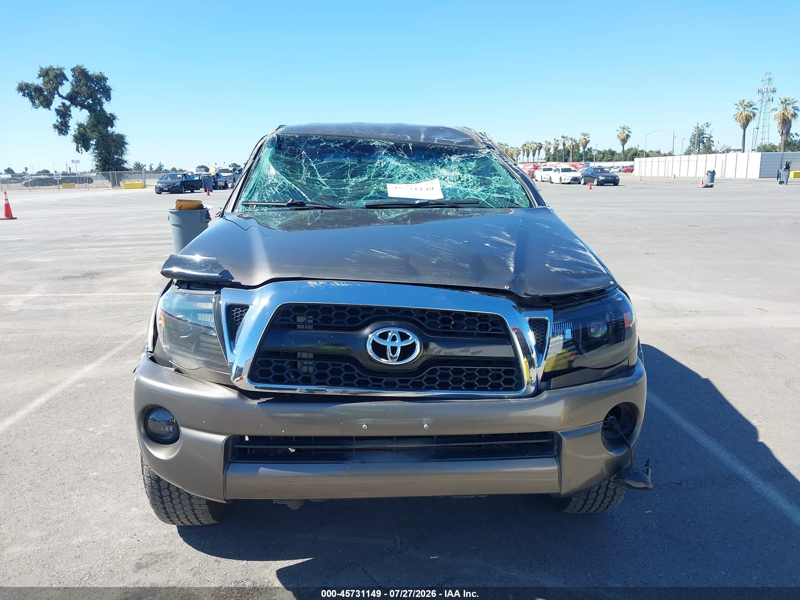 2011 Toyota Tacoma Prerunner V6 Gray vin: 3TMJU4GN5BM124136