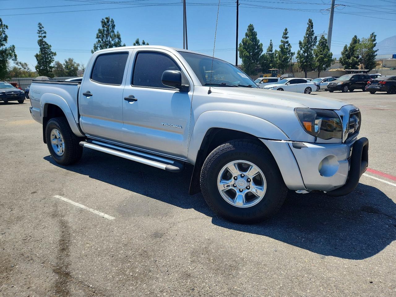 2011 Toyota Tacoma Double Cab Prerunner Серебряный vin: 3TMJU4GN5BM125450