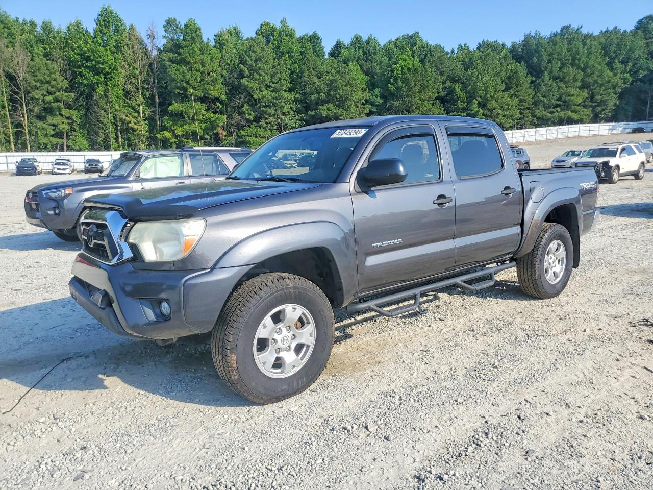 2012 Toyota Tacoma Double Cab Prerunner Gray vin: 3TMJU4GN5CM128866