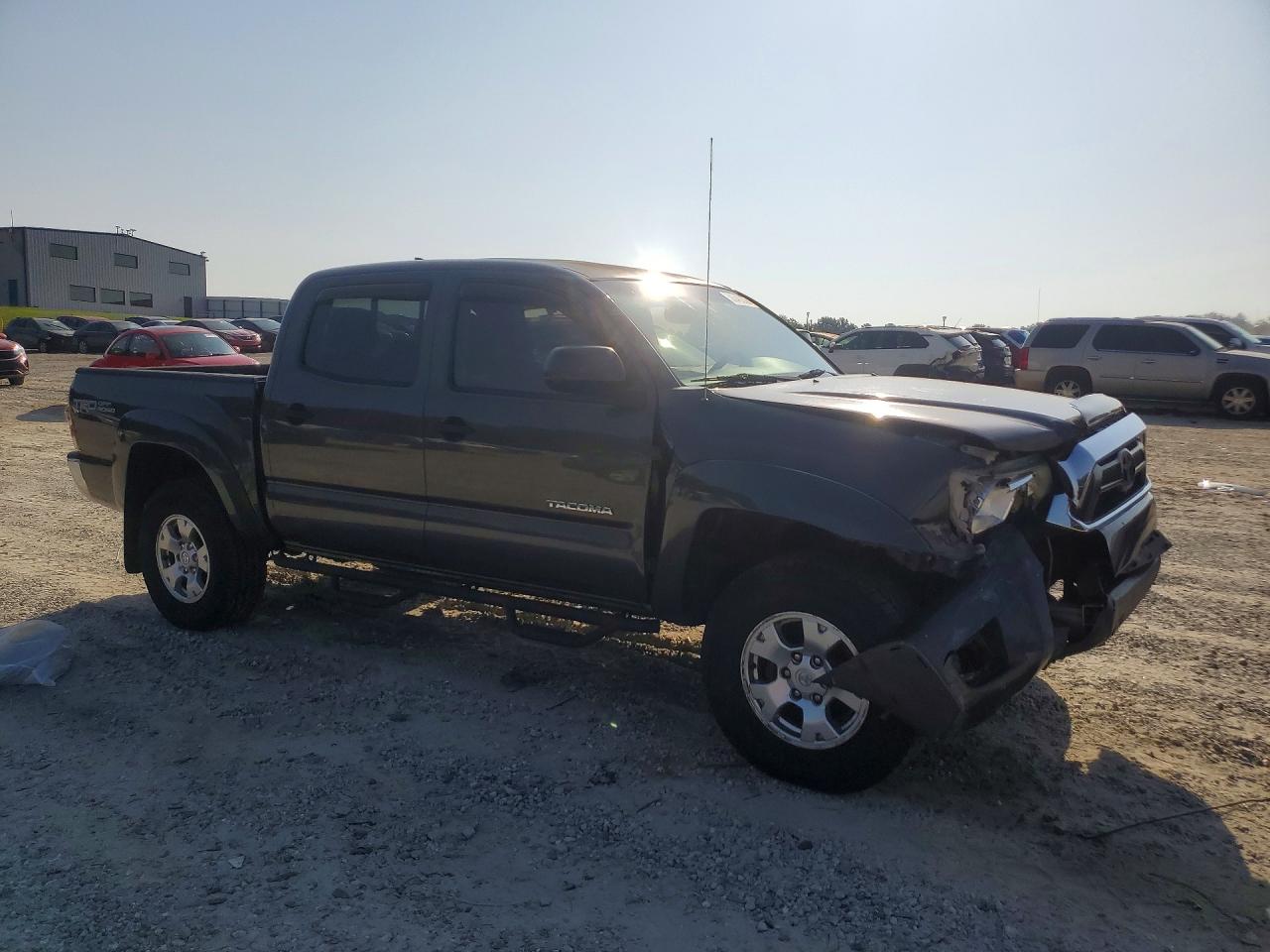 2012 Toyota Tacoma Double Cab Prerunner Gray vin: 3TMJU4GN5CM128866