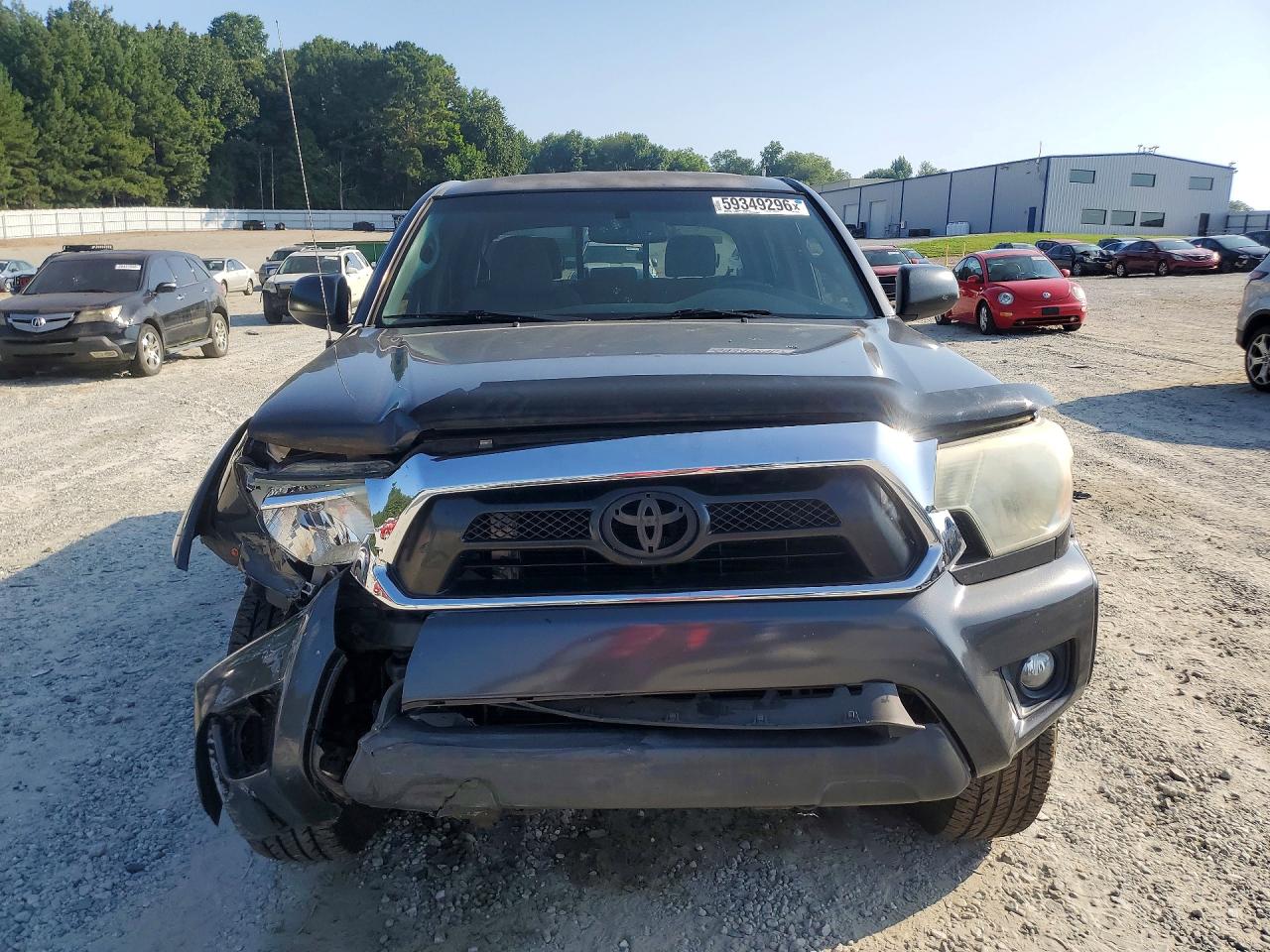 2012 Toyota Tacoma Double Cab Prerunner Gray vin: 3TMJU4GN5CM128866
