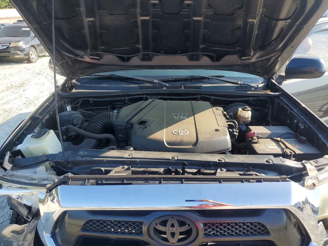 2012 Toyota Tacoma Double Cab Prerunner Gray vin: 3TMJU4GN5CM128866
