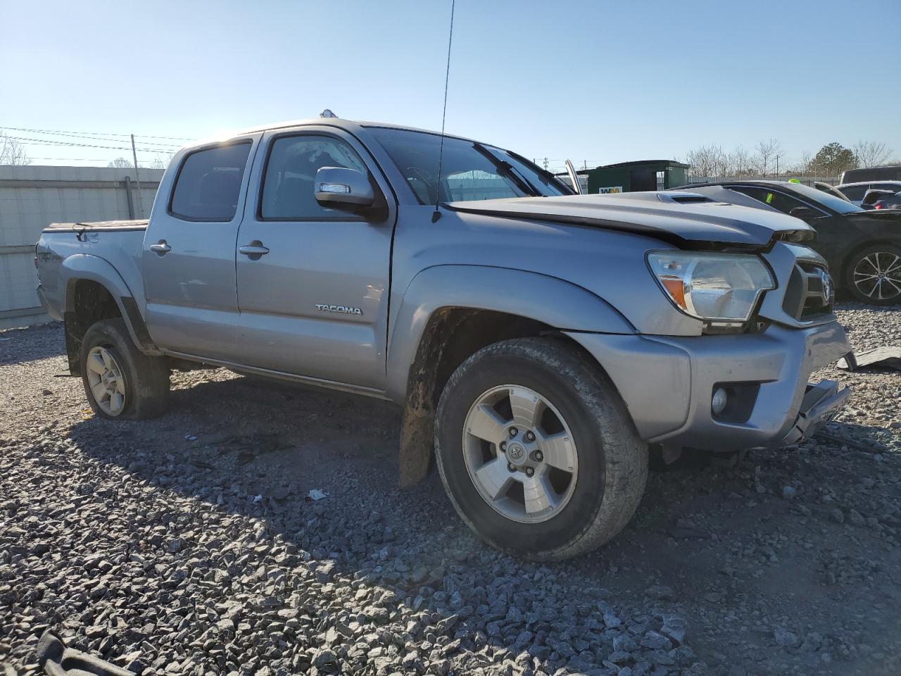 2014 Toyota Tacoma Double Cab Prerunner Серебряный vin: 3TMJU4GN5EM173602