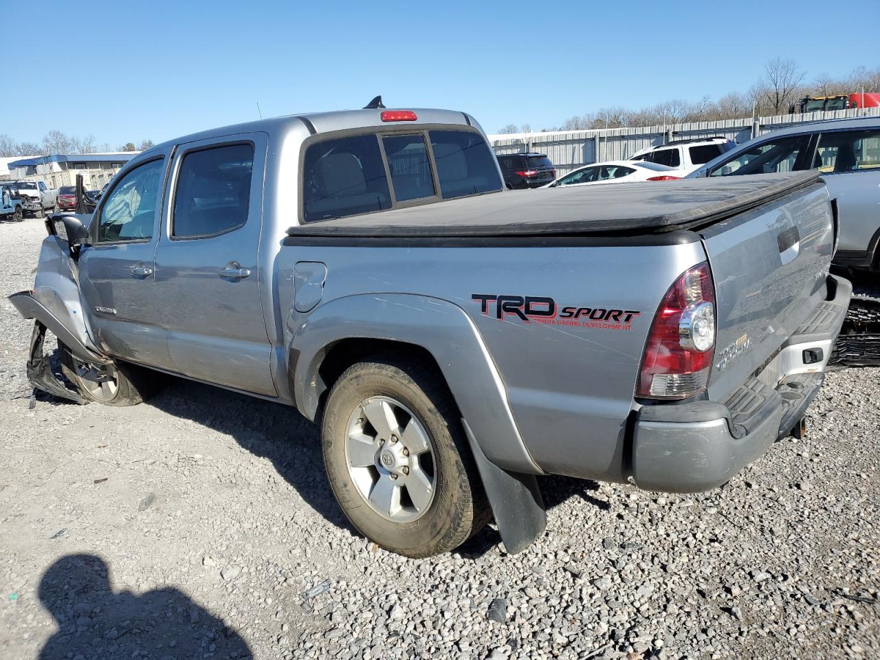 2014 Toyota Tacoma Double Cab Prerunner Серебряный vin: 3TMJU4GN5EM173602