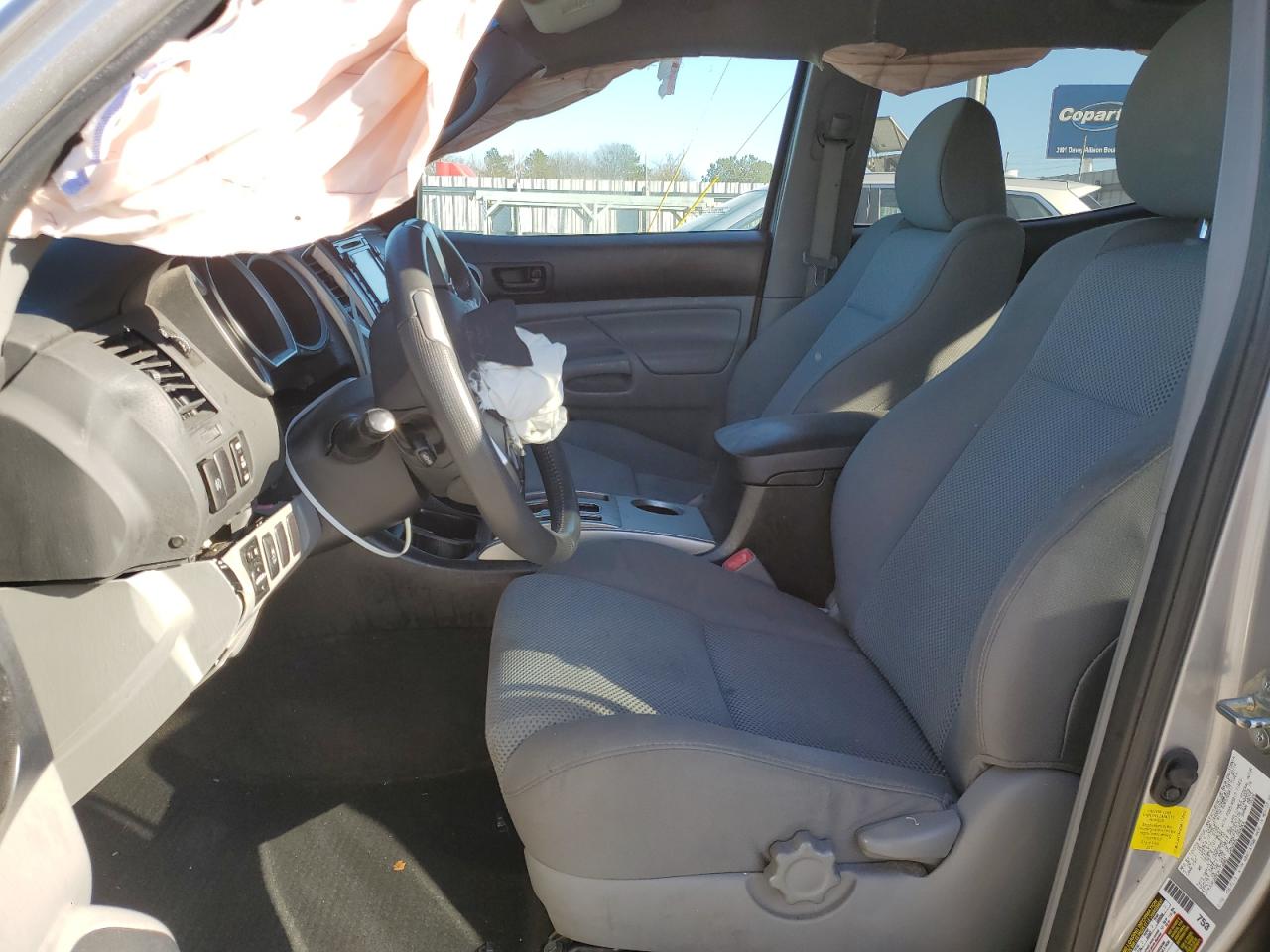 2014 Toyota Tacoma Double Cab Prerunner Серебряный vin: 3TMJU4GN5EM173602