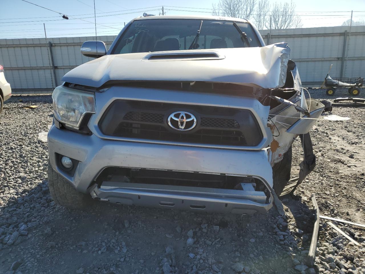2014 Toyota Tacoma Double Cab Prerunner Серебряный vin: 3TMJU4GN5EM173602