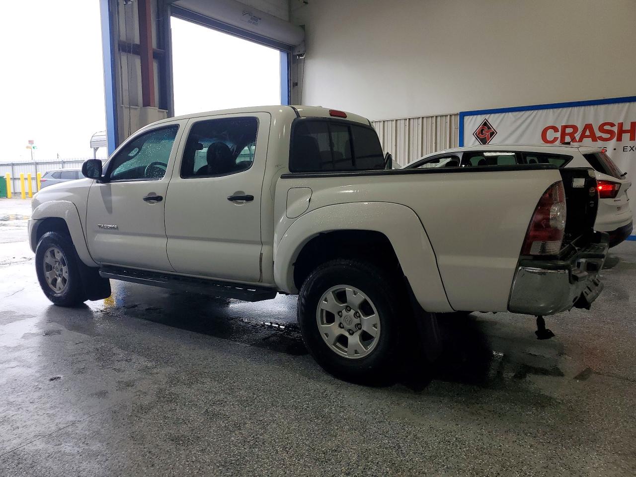 2010 Toyota Tacoma Double Cab Prerunner White vin: 3TMJU4GN6AM092215