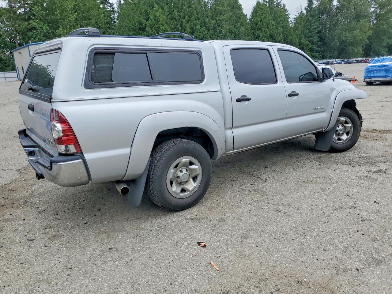 2010 Toyota Tacoma Double Cab Prerunner Silver vin: 3TMJU4GN6AM095549