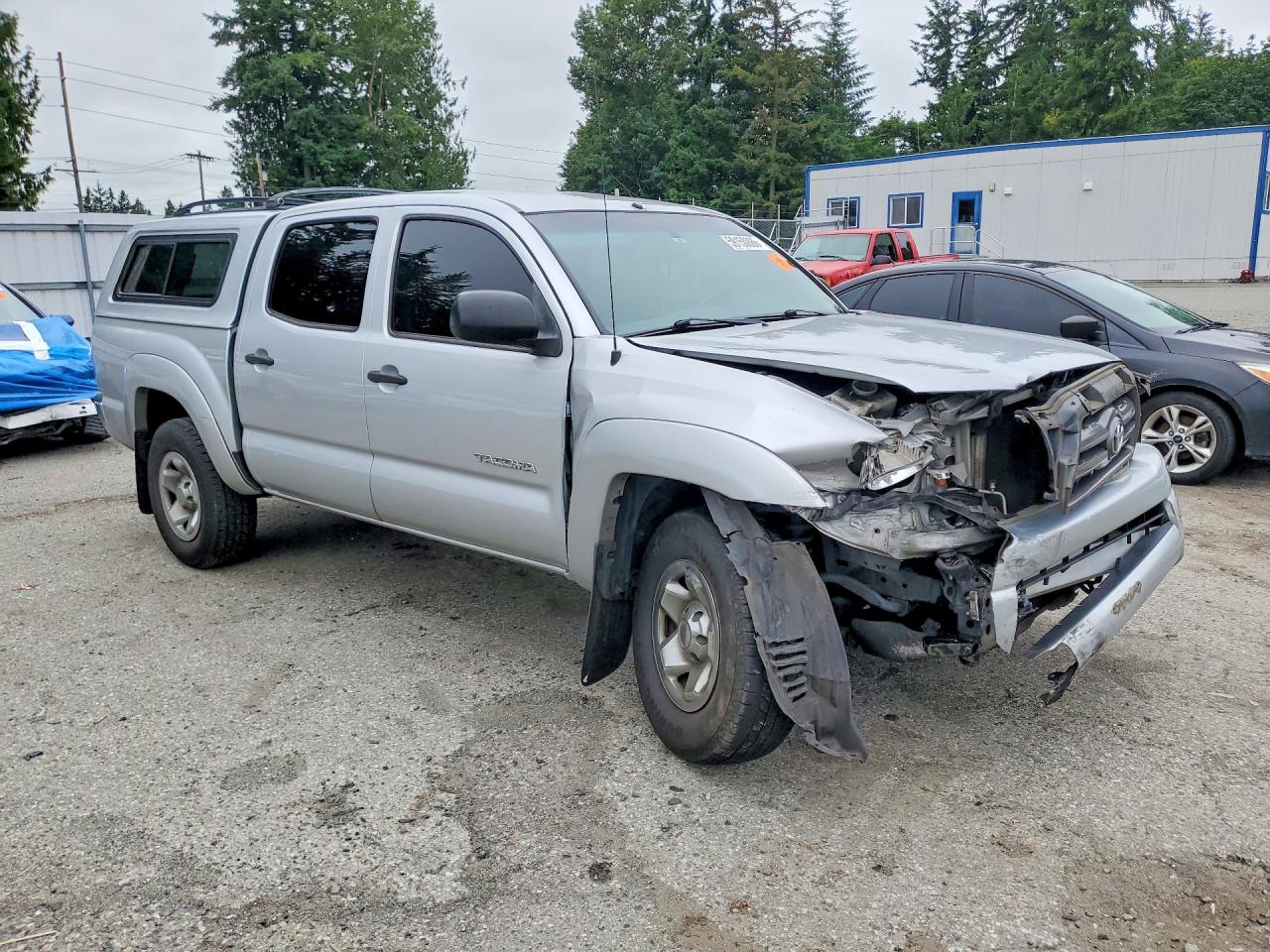2010 Toyota Tacoma Double Cab Prerunner Silver vin: 3TMJU4GN6AM095549