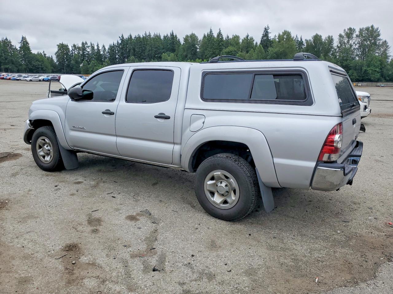2010 Toyota Tacoma Double Cab Prerunner Silver vin: 3TMJU4GN6AM095549