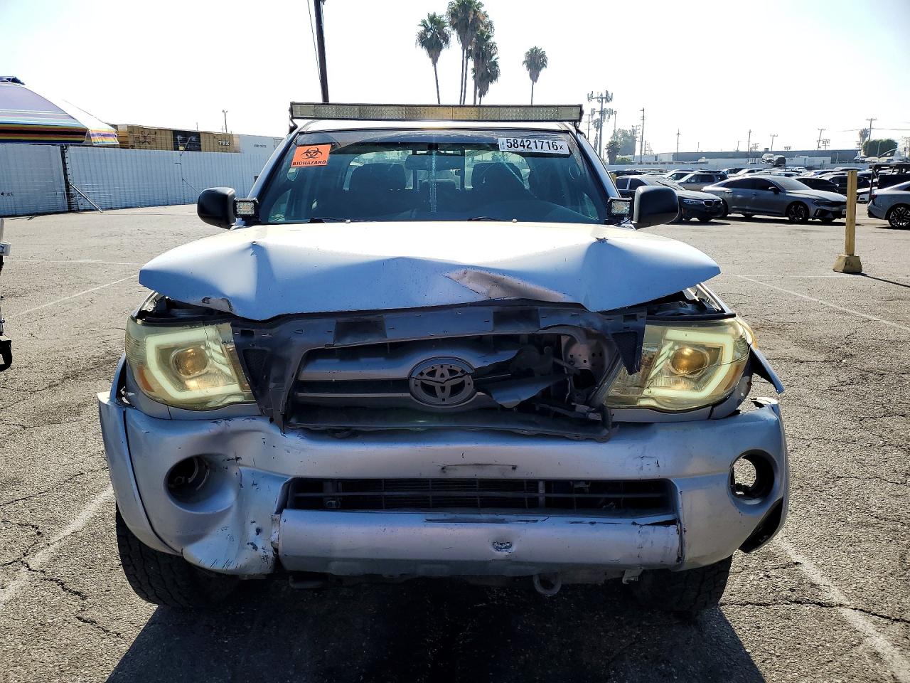 2010 Toyota Tacoma Double Cab Prerunner Silver vin: 3TMJU4GN6AM100992