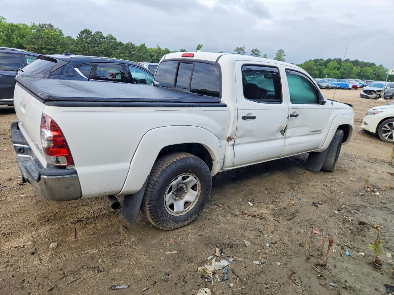 2010 Toyota Tacoma Double Cab Prerunner White vin: 3TMJU4GN6AM106999