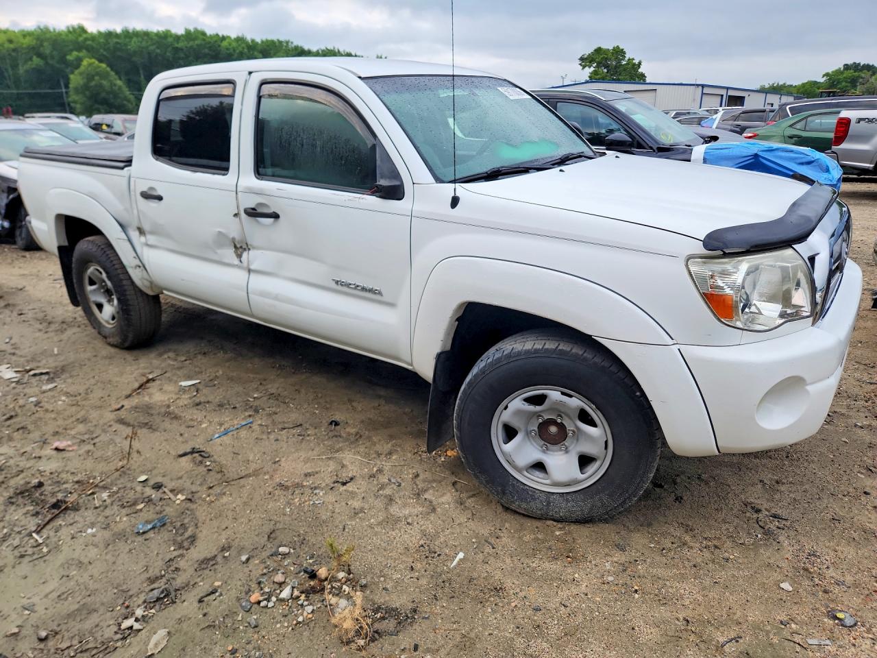2010 Toyota Tacoma Double Cab Prerunner White vin: 3TMJU4GN6AM106999