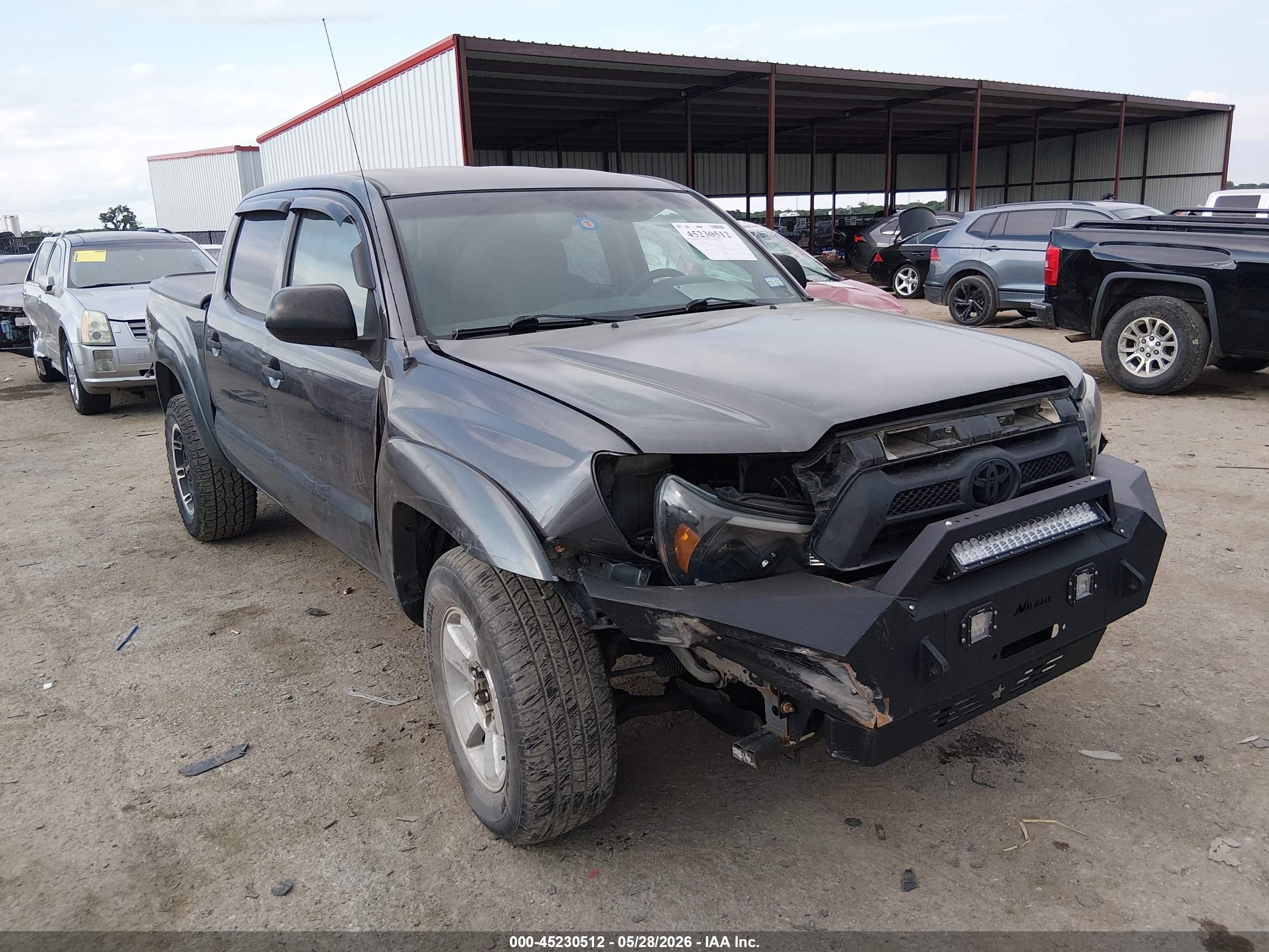 2013 Toyota Tacoma Prerunner V6 Gray vin: 3TMJU4GN6DM141773