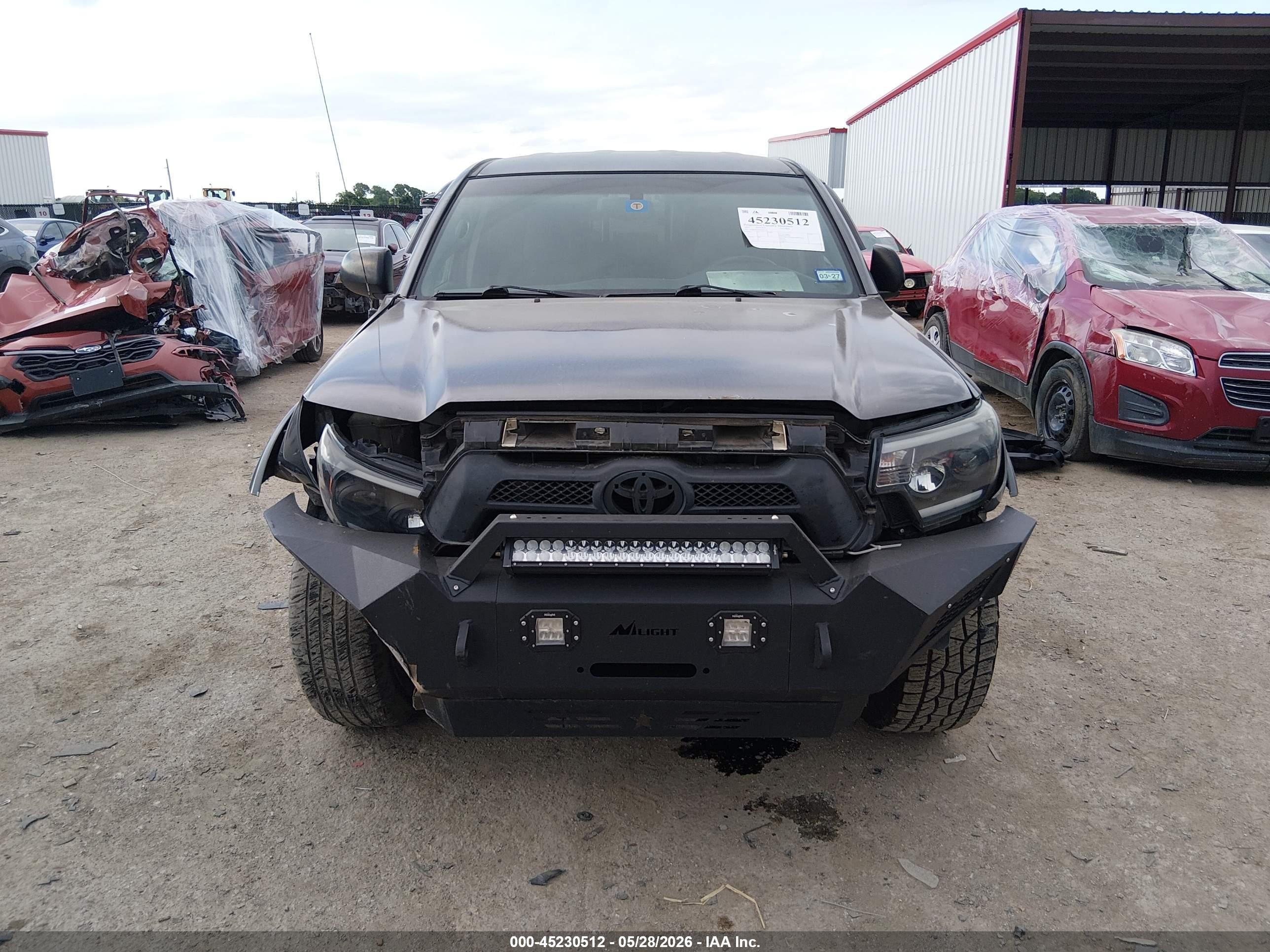 2013 Toyota Tacoma Prerunner V6 Gray vin: 3TMJU4GN6DM141773