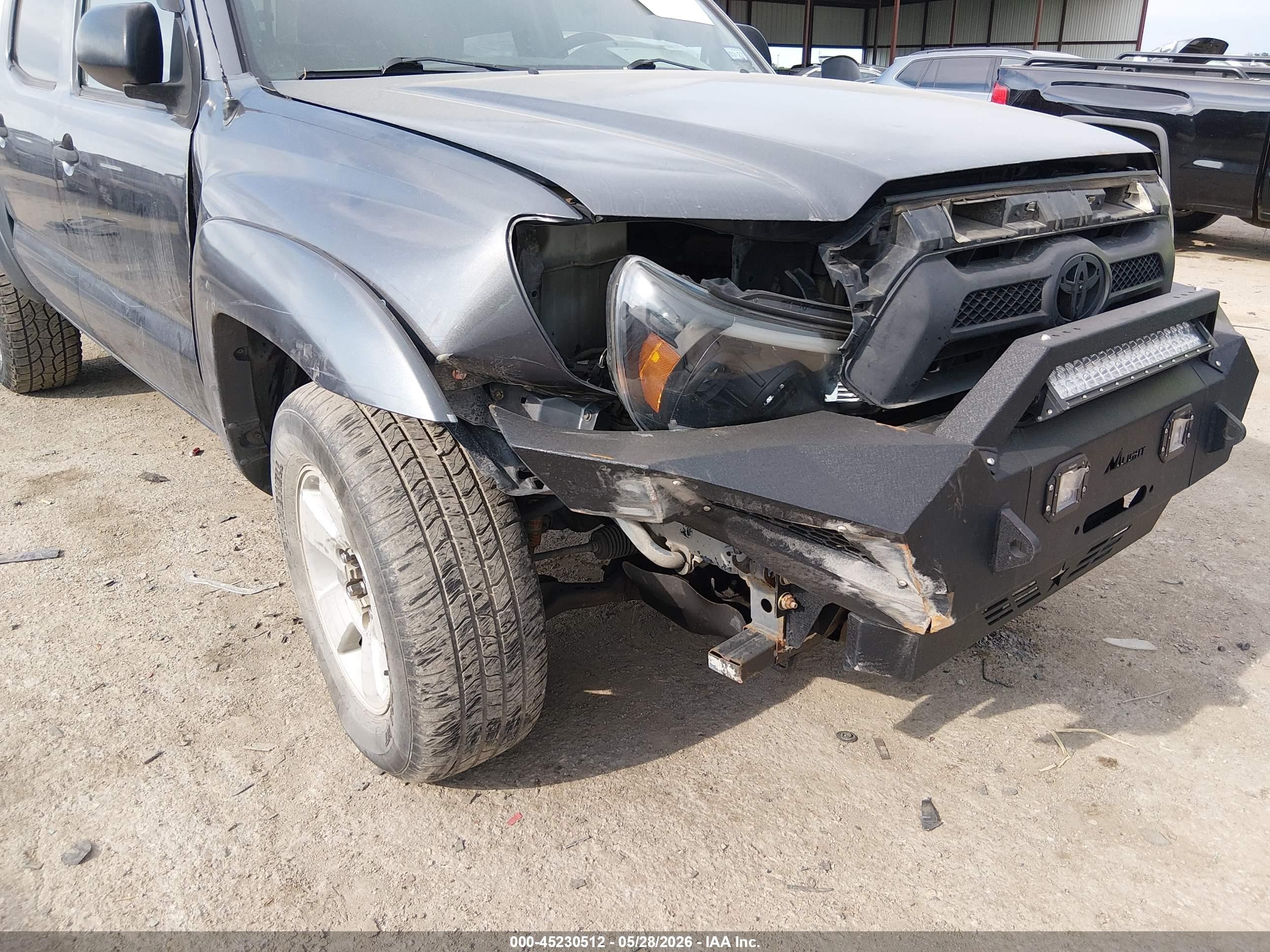 2013 Toyota Tacoma Prerunner V6 Gray vin: 3TMJU4GN6DM141773
