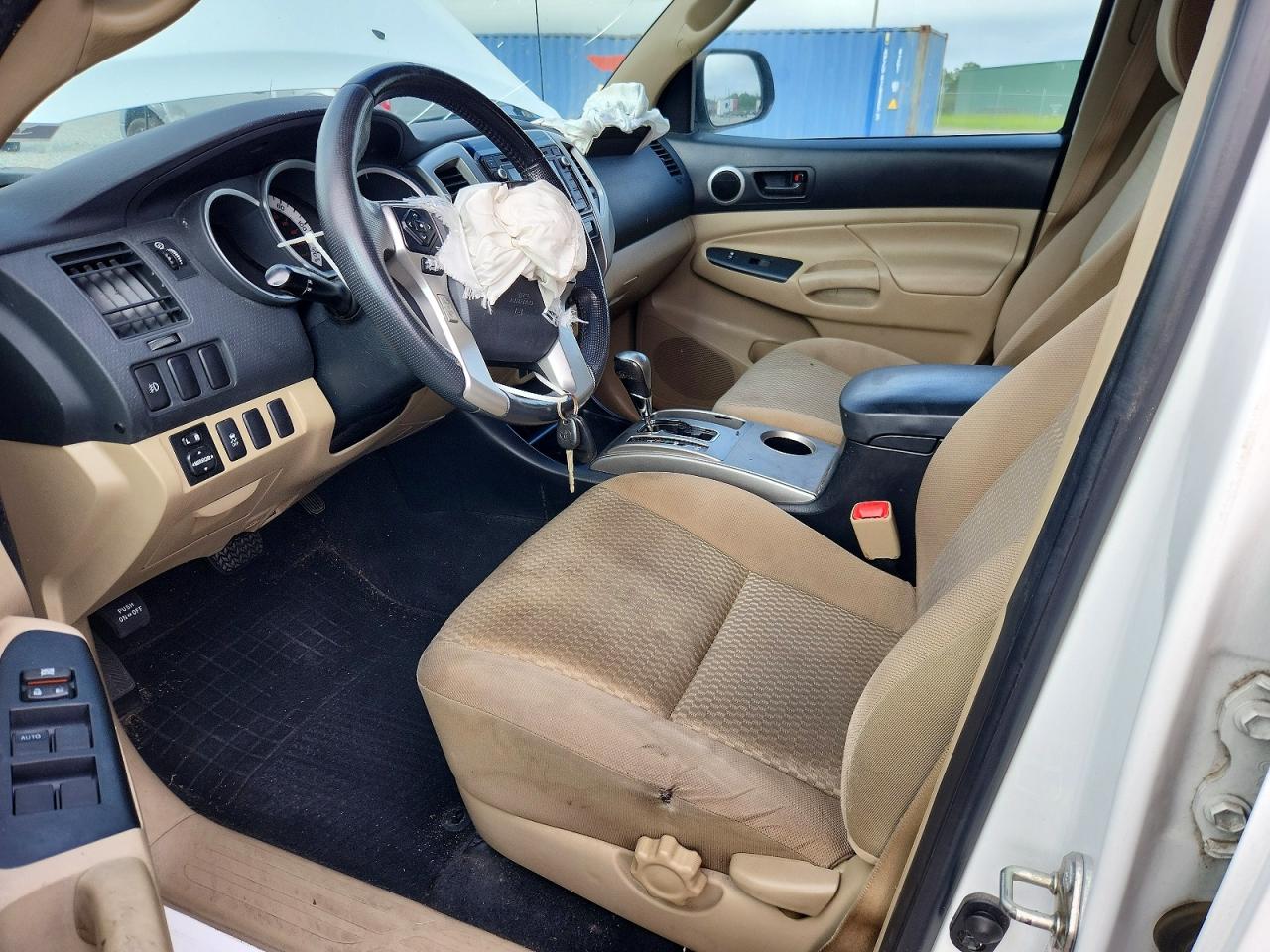 2014 Toyota Tacoma Double Cab Prerunner Белый vin: 3TMJU4GN6EM169641