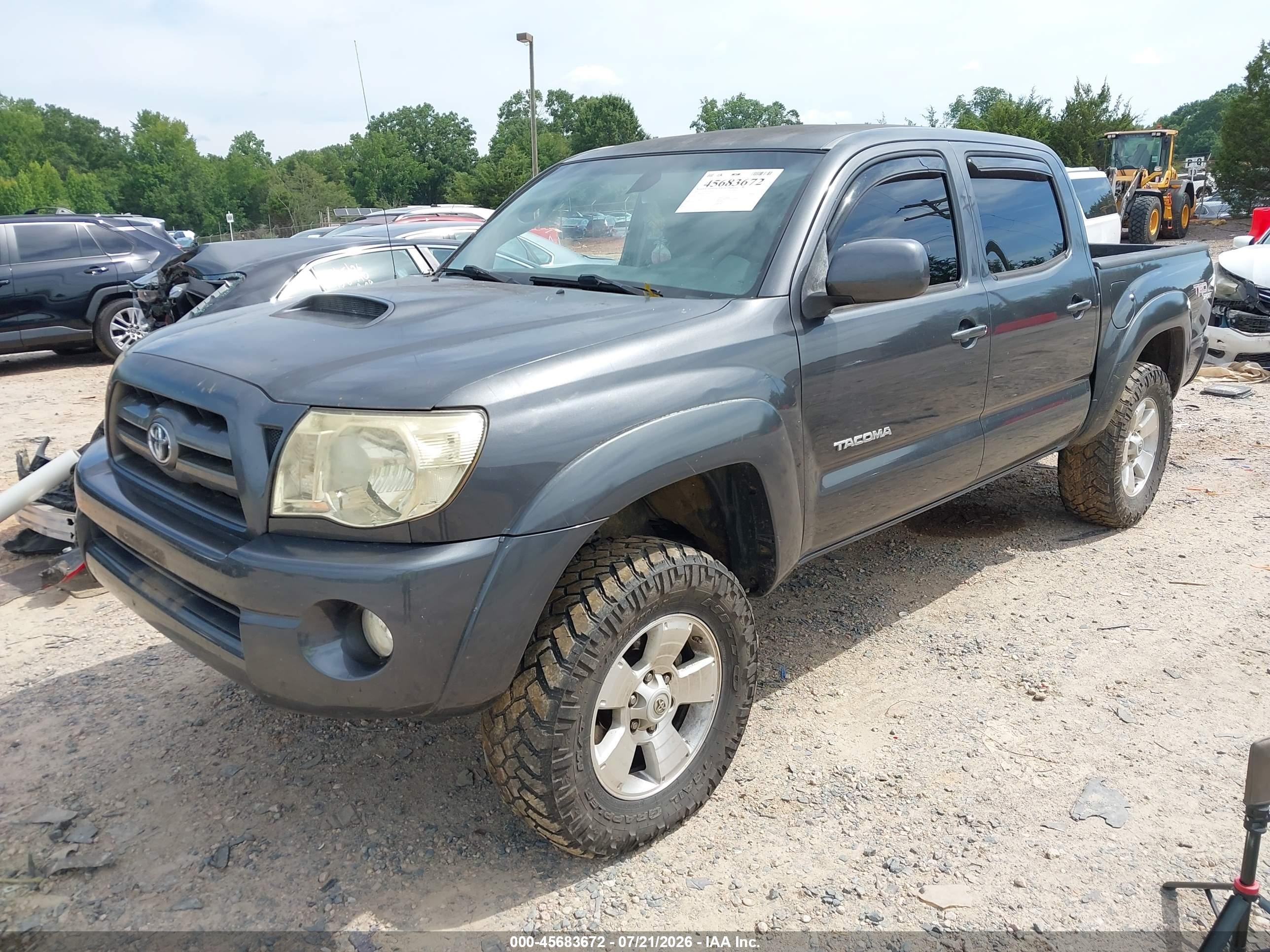 2010 Toyota Tacoma Prerunner V6 Gray vin: 3TMJU4GN7AM106736