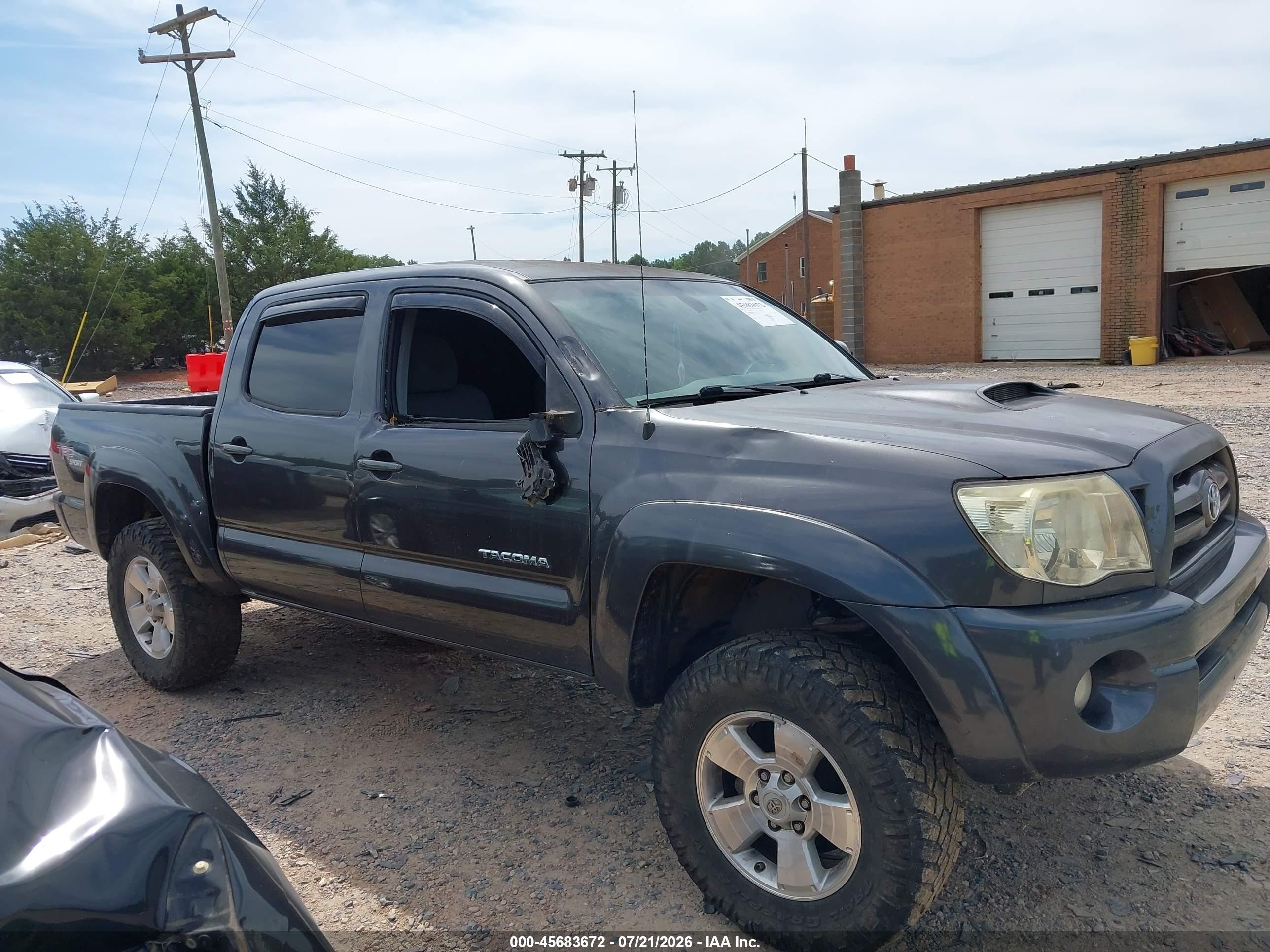 2010 Toyota Tacoma Prerunner V6 Gray vin: 3TMJU4GN7AM106736