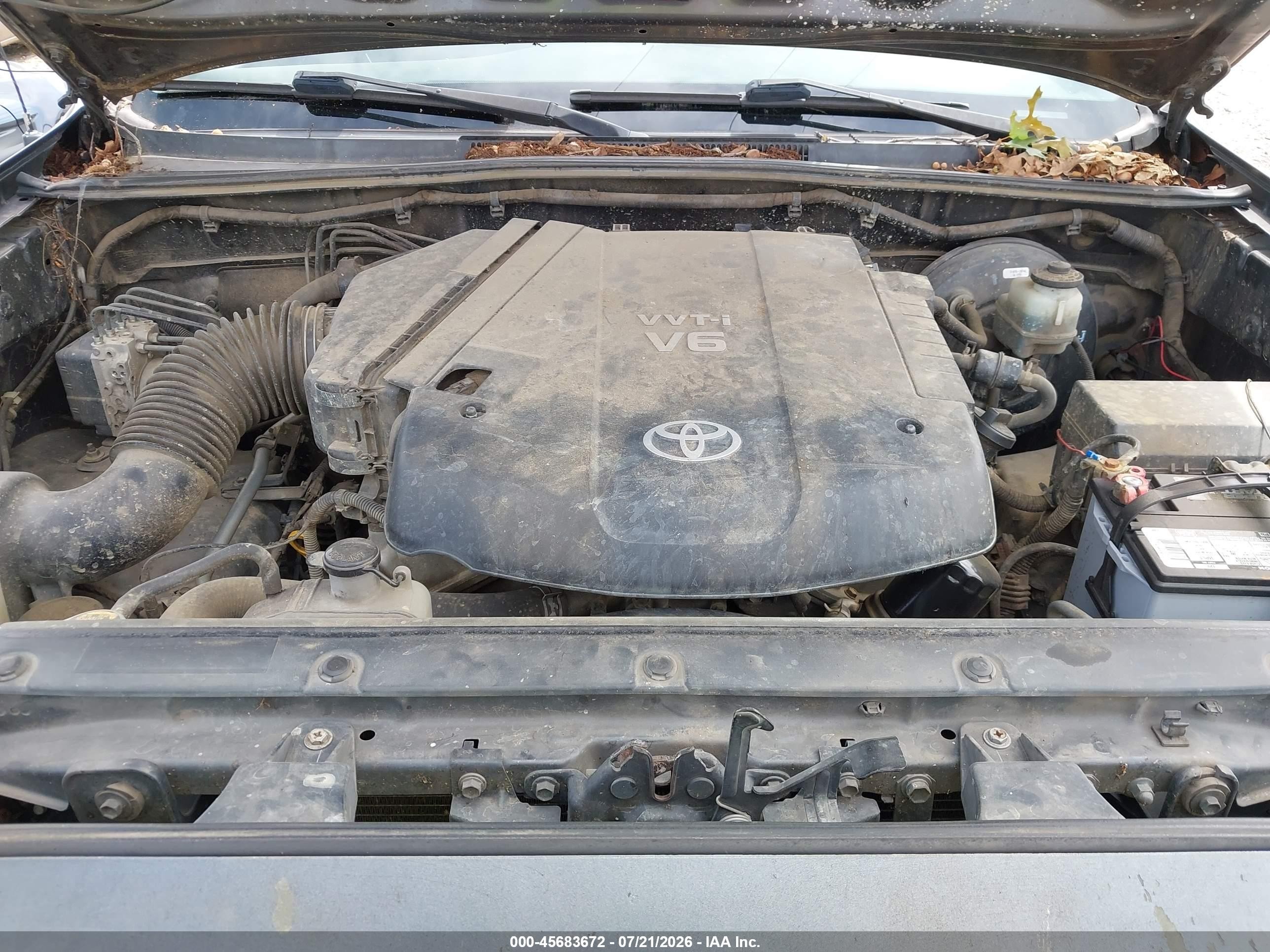 2010 Toyota Tacoma Prerunner V6 Gray vin: 3TMJU4GN7AM106736