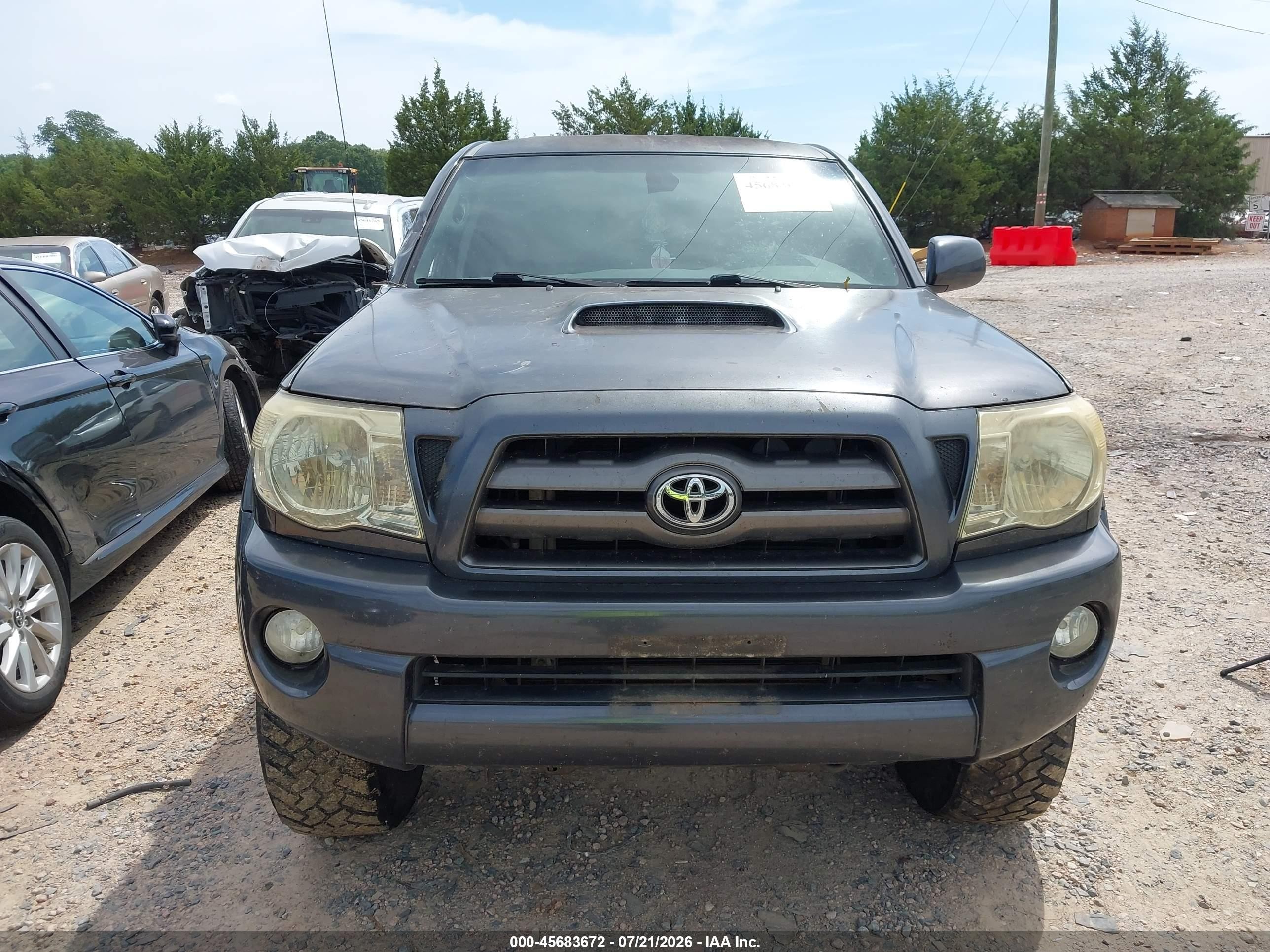 2010 Toyota Tacoma Prerunner V6 Gray vin: 3TMJU4GN7AM106736