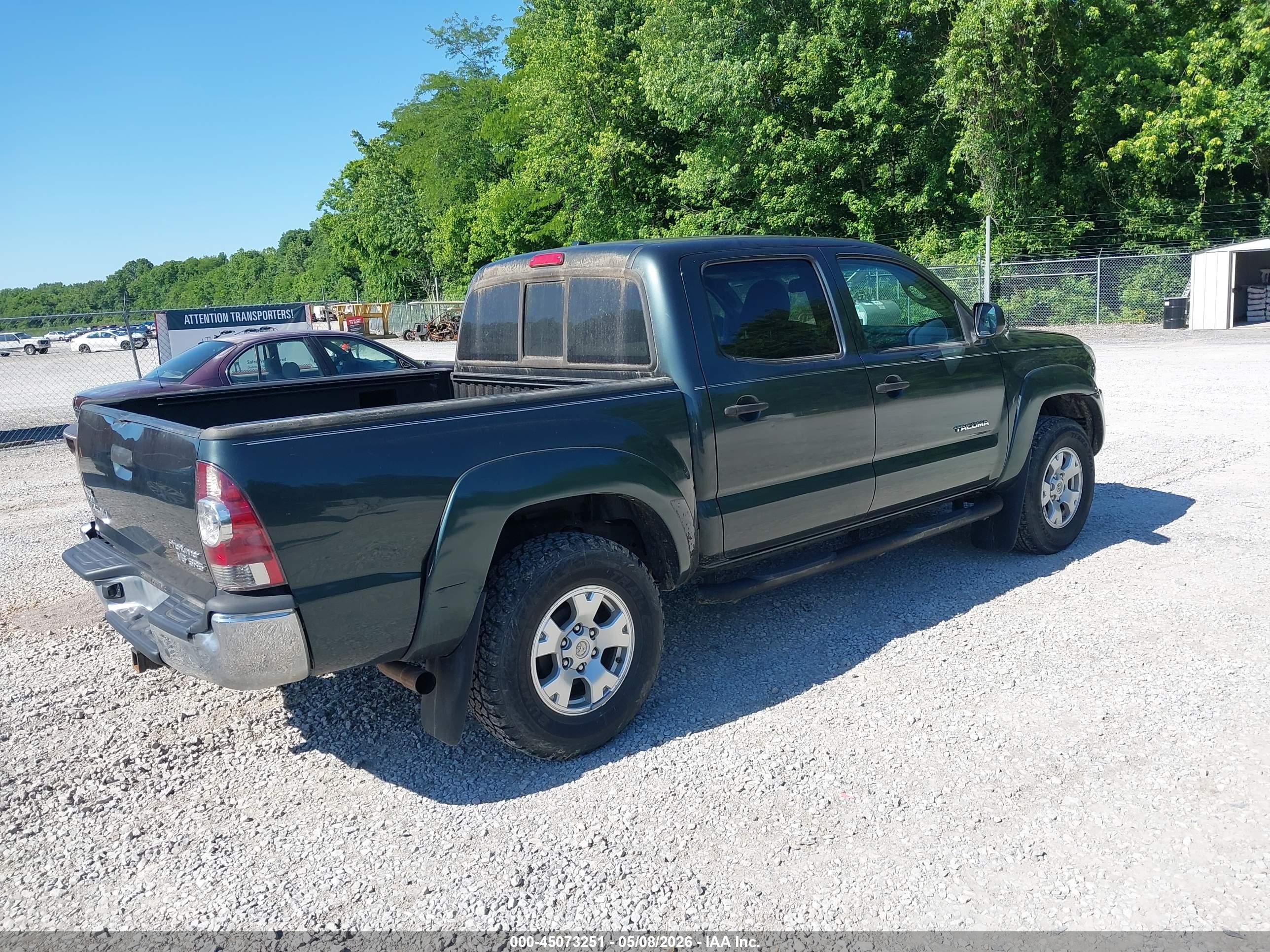 2010 Toyota Tacoma Prerunner V6 Green vin: 3TMJU4GN7AM109295