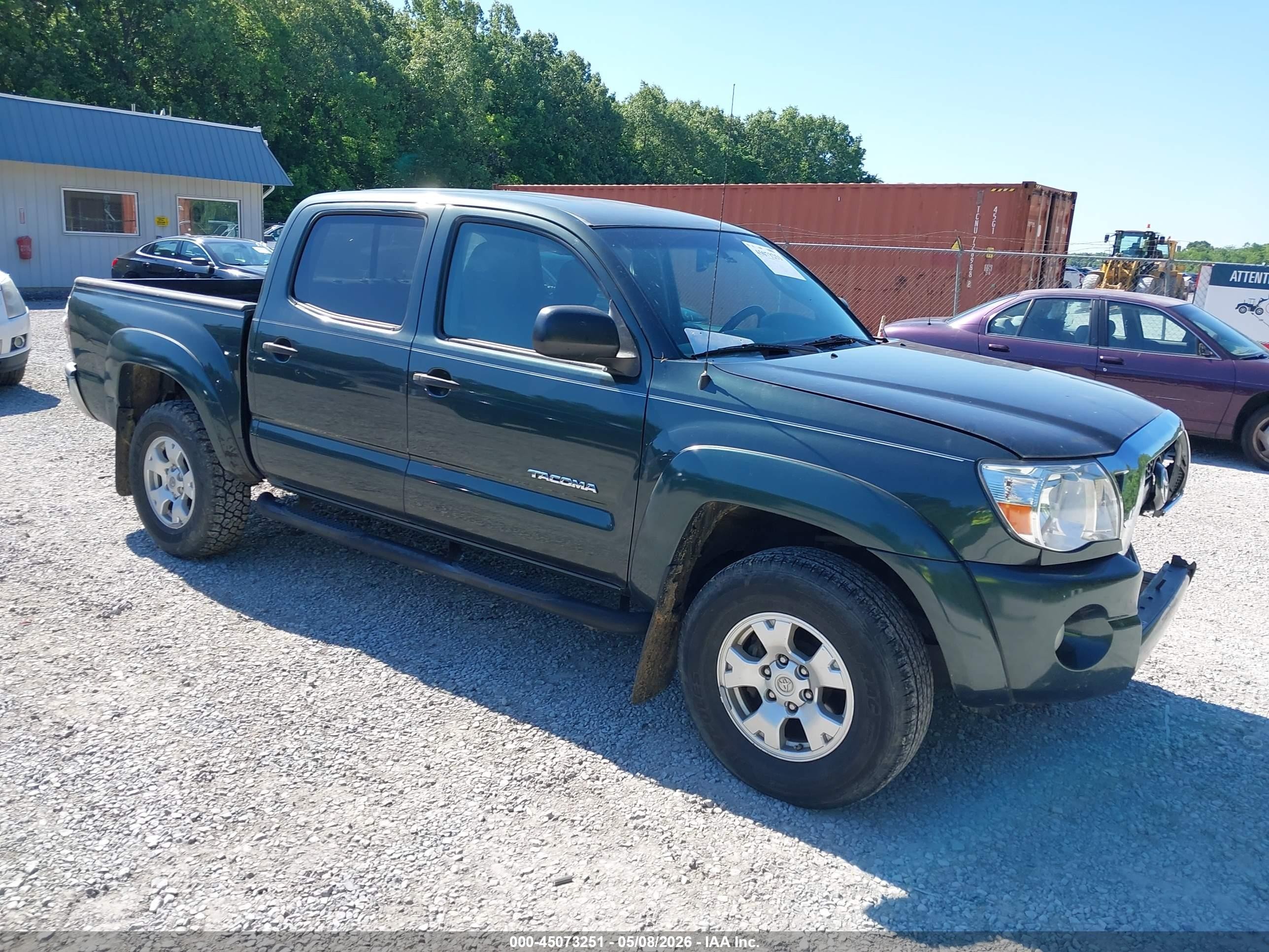 2010 Toyota Tacoma Prerunner V6 Зеленый vin: 3TMJU4GN7AM109295