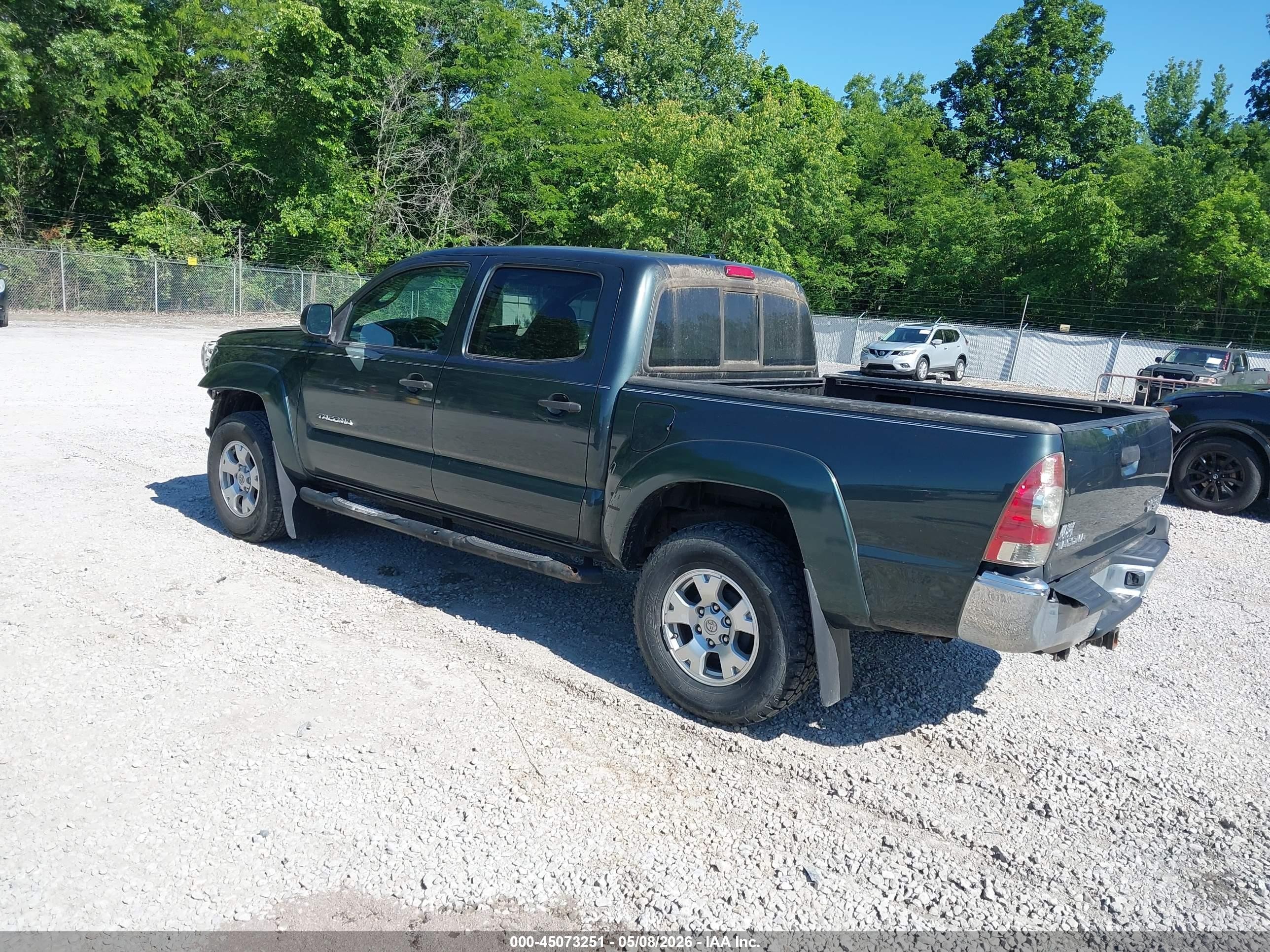 2010 Toyota Tacoma Prerunner V6 Green vin: 3TMJU4GN7AM109295