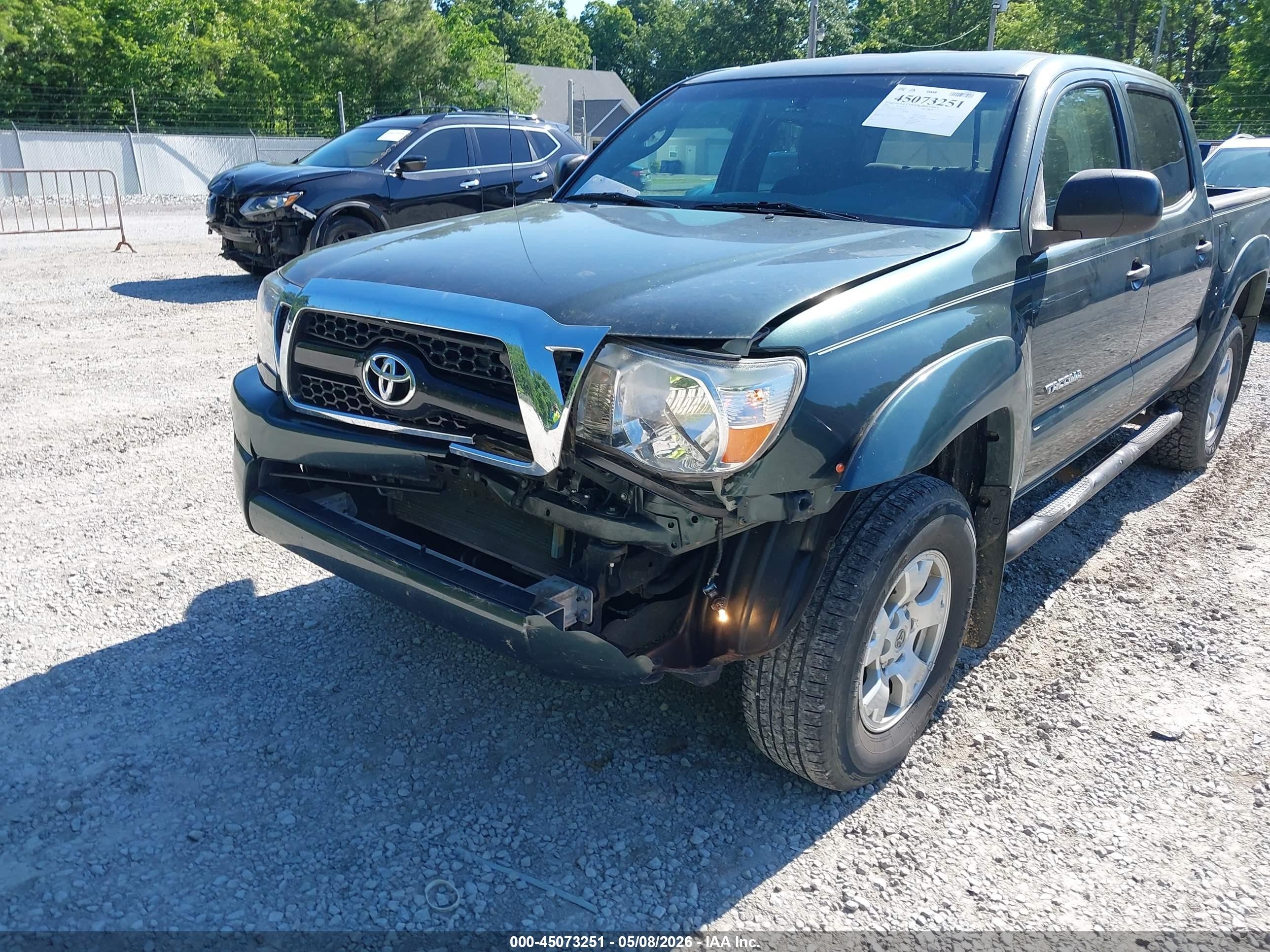 2010 Toyota Tacoma Prerunner V6 Green vin: 3TMJU4GN7AM109295