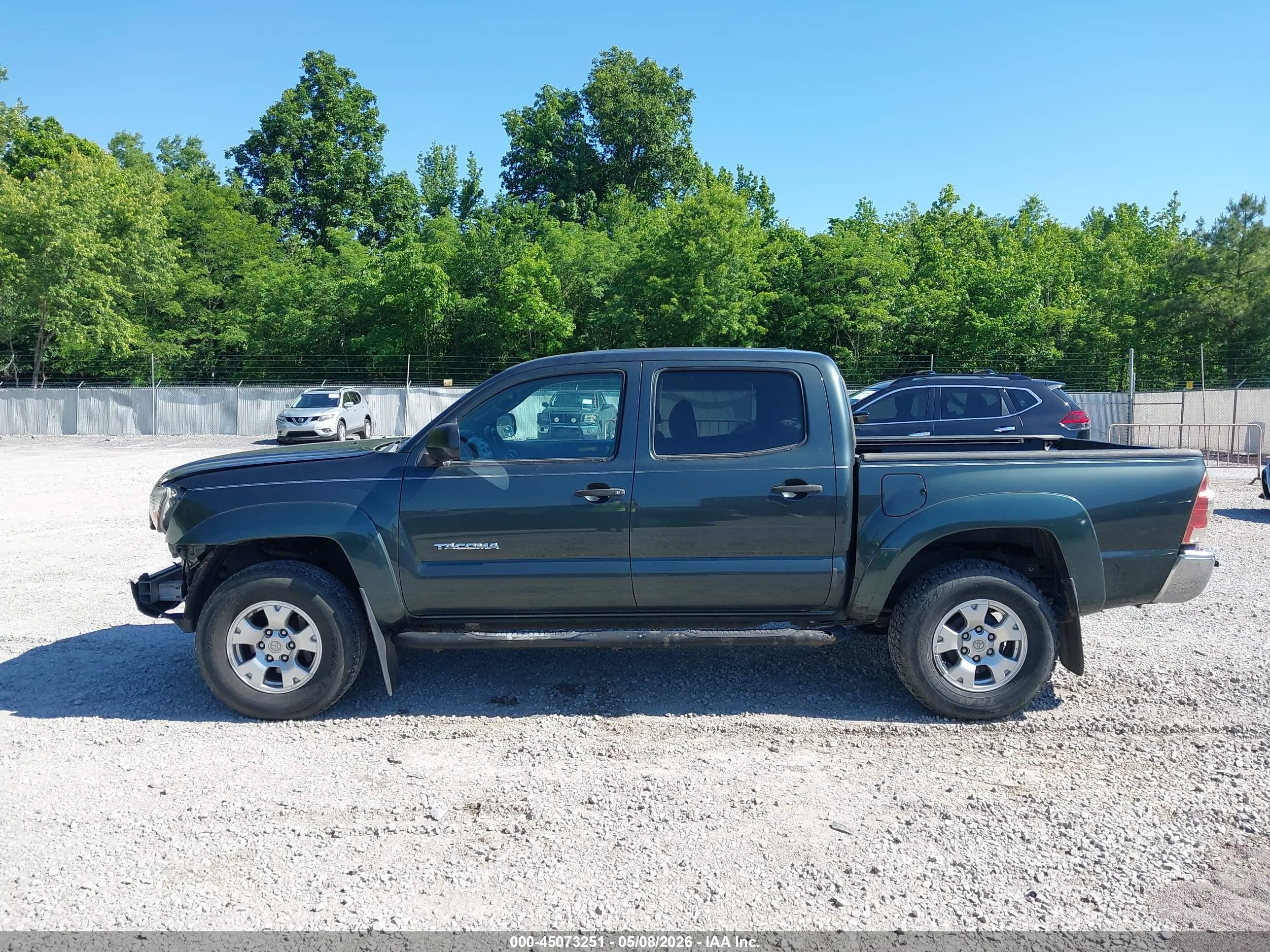 2010 Toyota Tacoma Prerunner V6 Green vin: 3TMJU4GN7AM109295