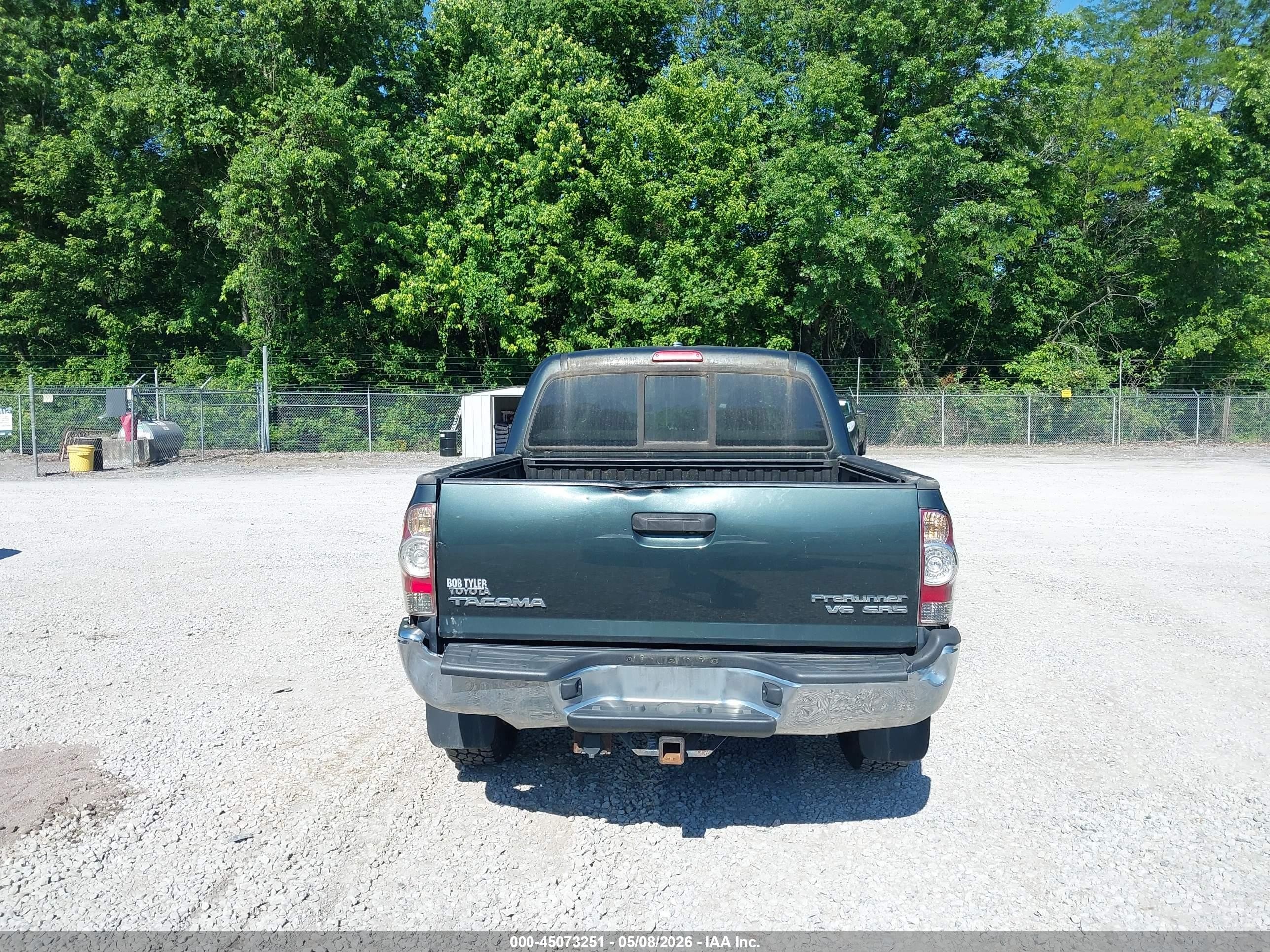 2010 Toyota Tacoma Prerunner V6 Green vin: 3TMJU4GN7AM109295