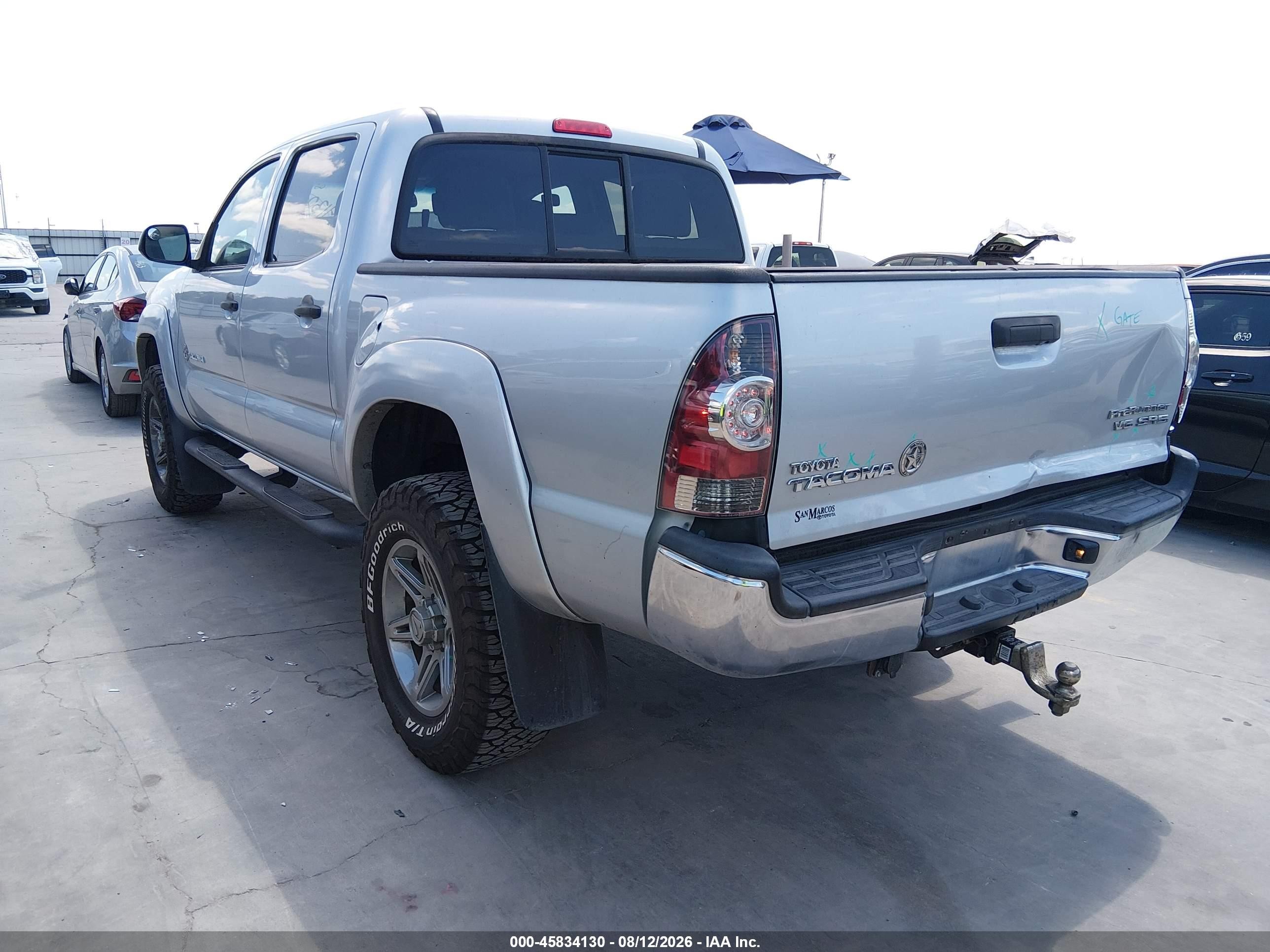 2013 Toyota Tacoma Prerunner V6 Gray vin: 3TMJU4GN7DM154158