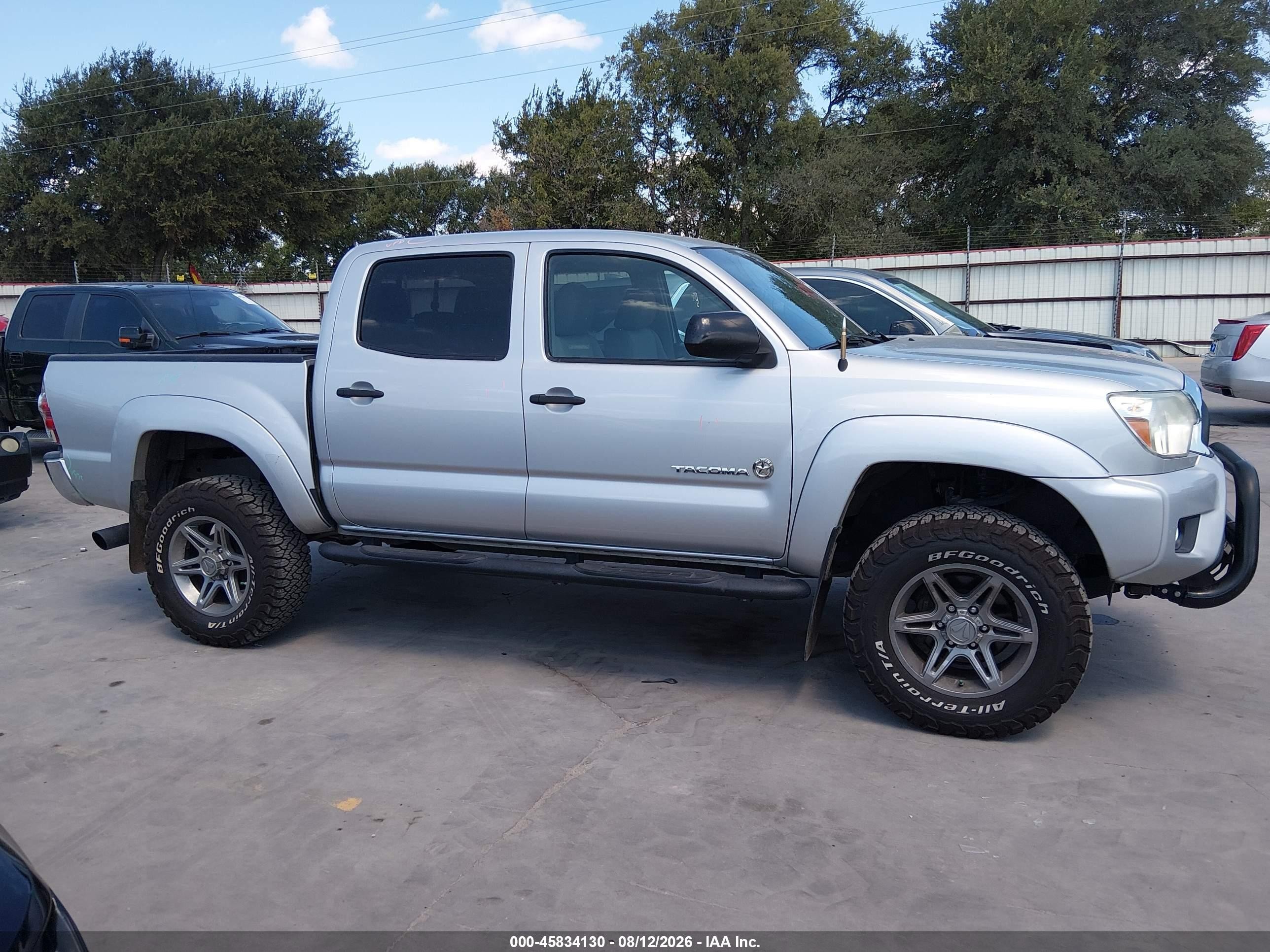 2013 Toyota Tacoma Prerunner V6 Gray vin: 3TMJU4GN7DM154158