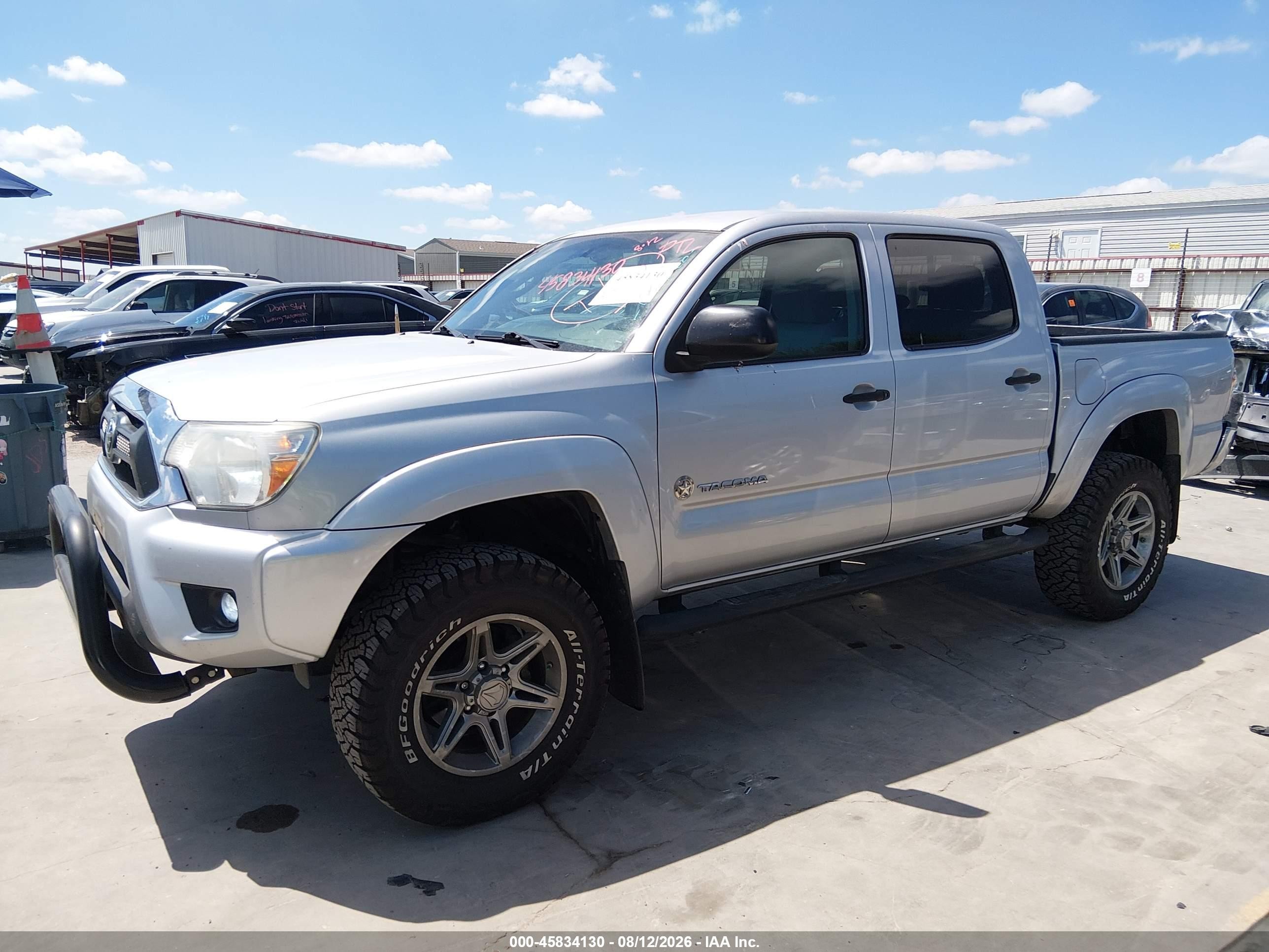 2013 Toyota Tacoma Prerunner V6 Gray vin: 3TMJU4GN7DM154158
