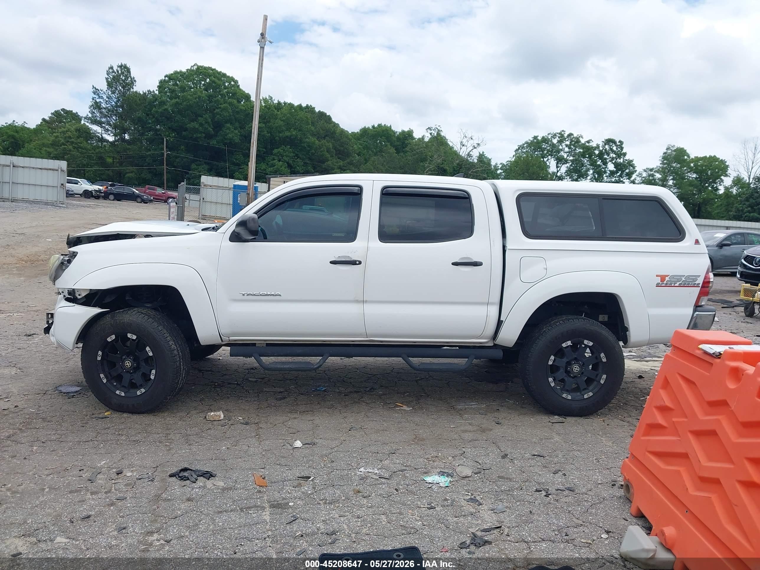2014 Toyota Tacoma Prerunner V6 White vin: 3TMJU4GN7EM173245